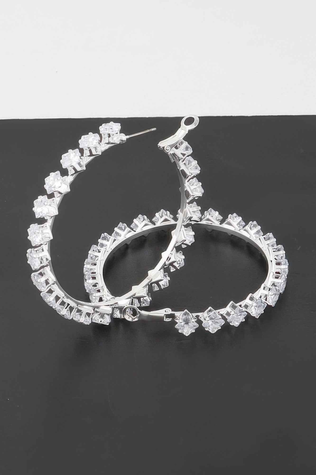 Crystal Star Hoop Earrings Crystal Star Hoop Earrings