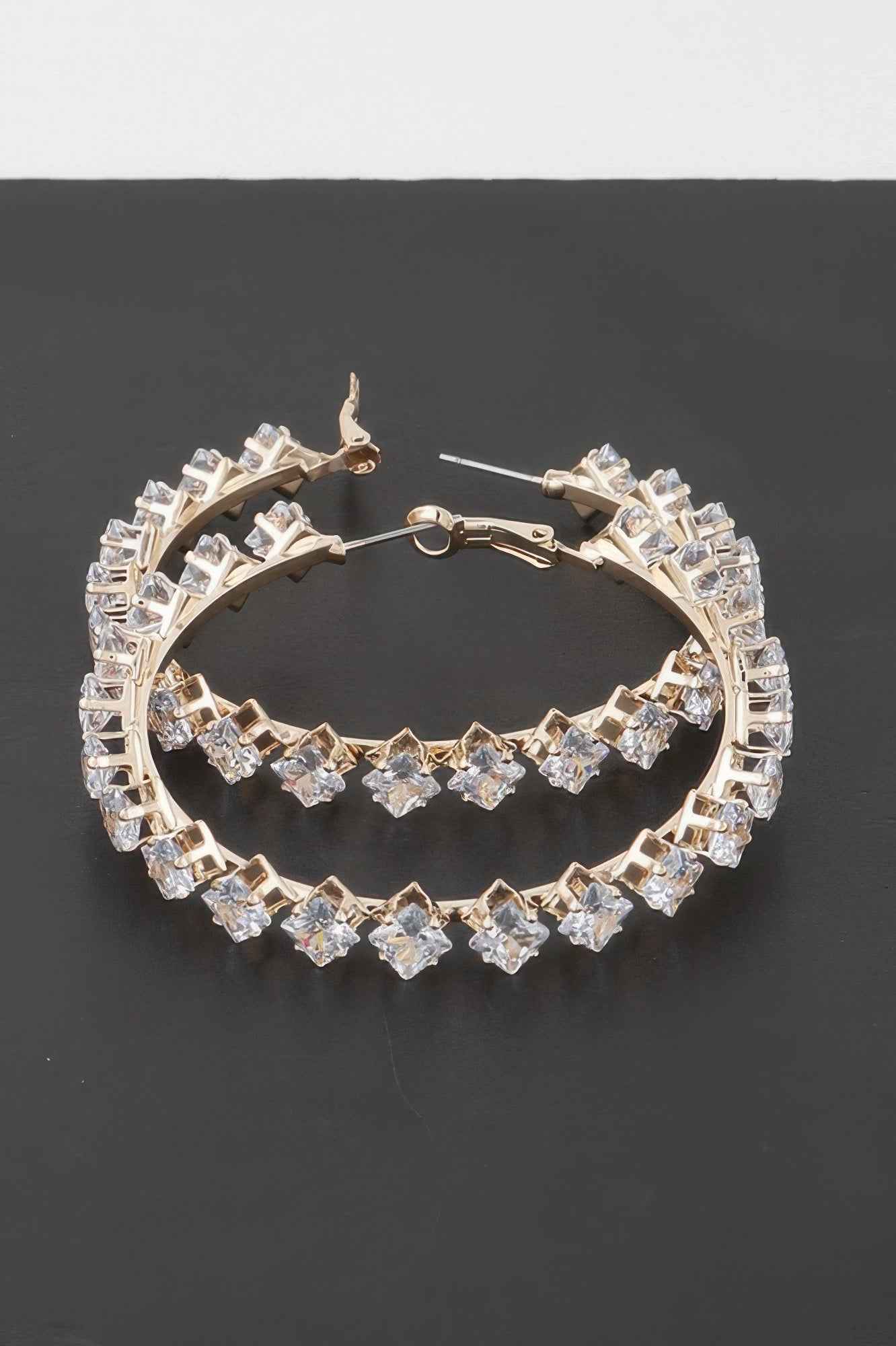 Crystal Star Hoop Earrings Crystal Star Hoop Earrings