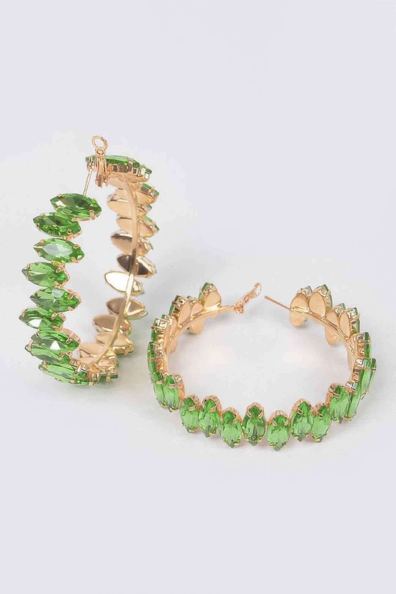 Rhinestone Hoop Earring Rhinestone Hoop Earring