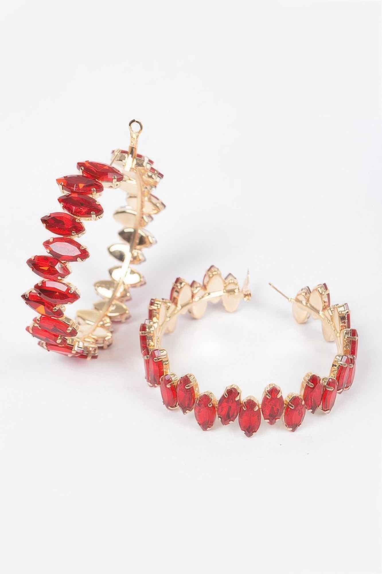 Rhinestone Hoop Earring Rhinestone Hoop Earring