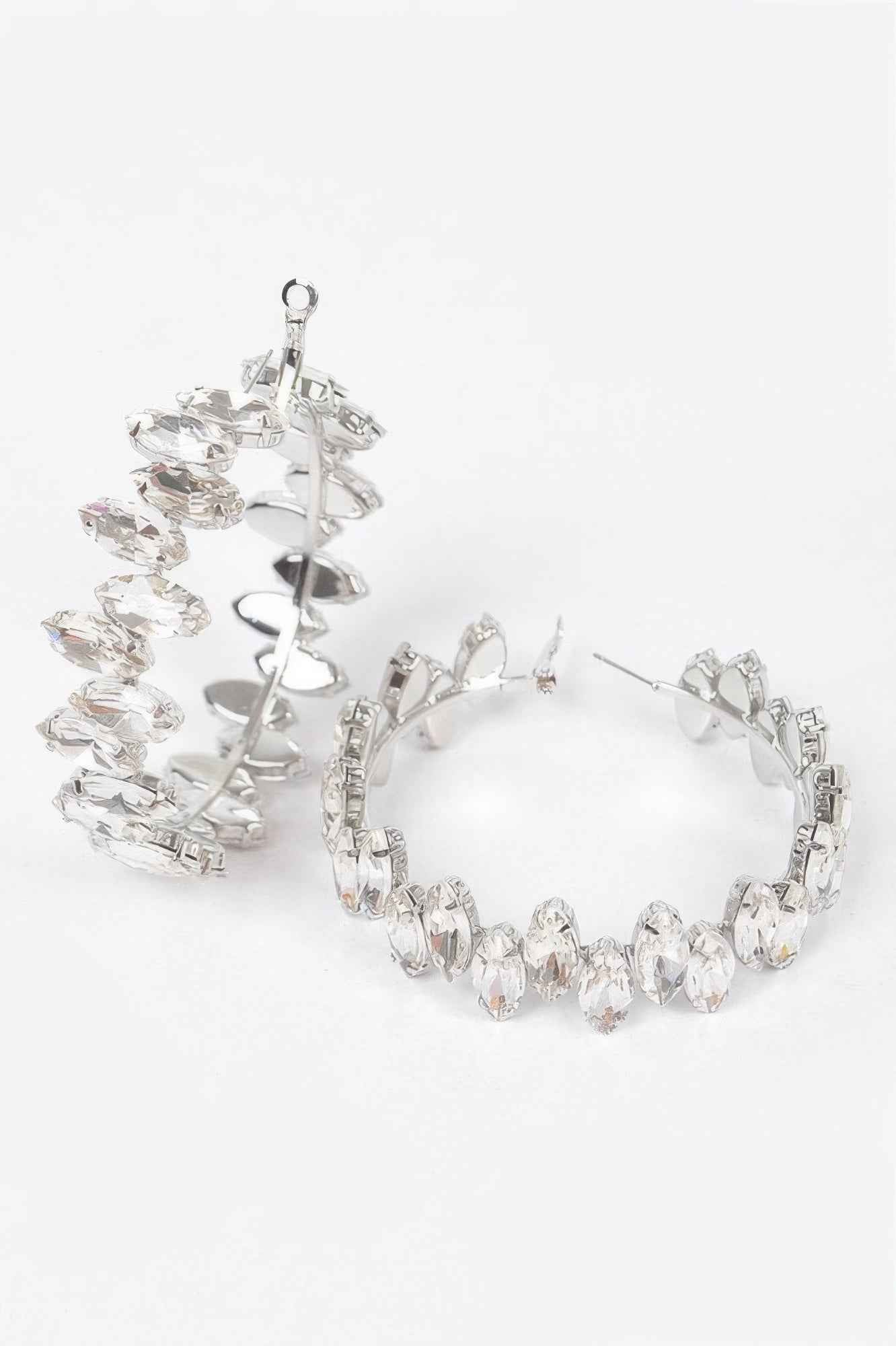Rhinestone Hoop Earring Rhinestone Hoop Earring