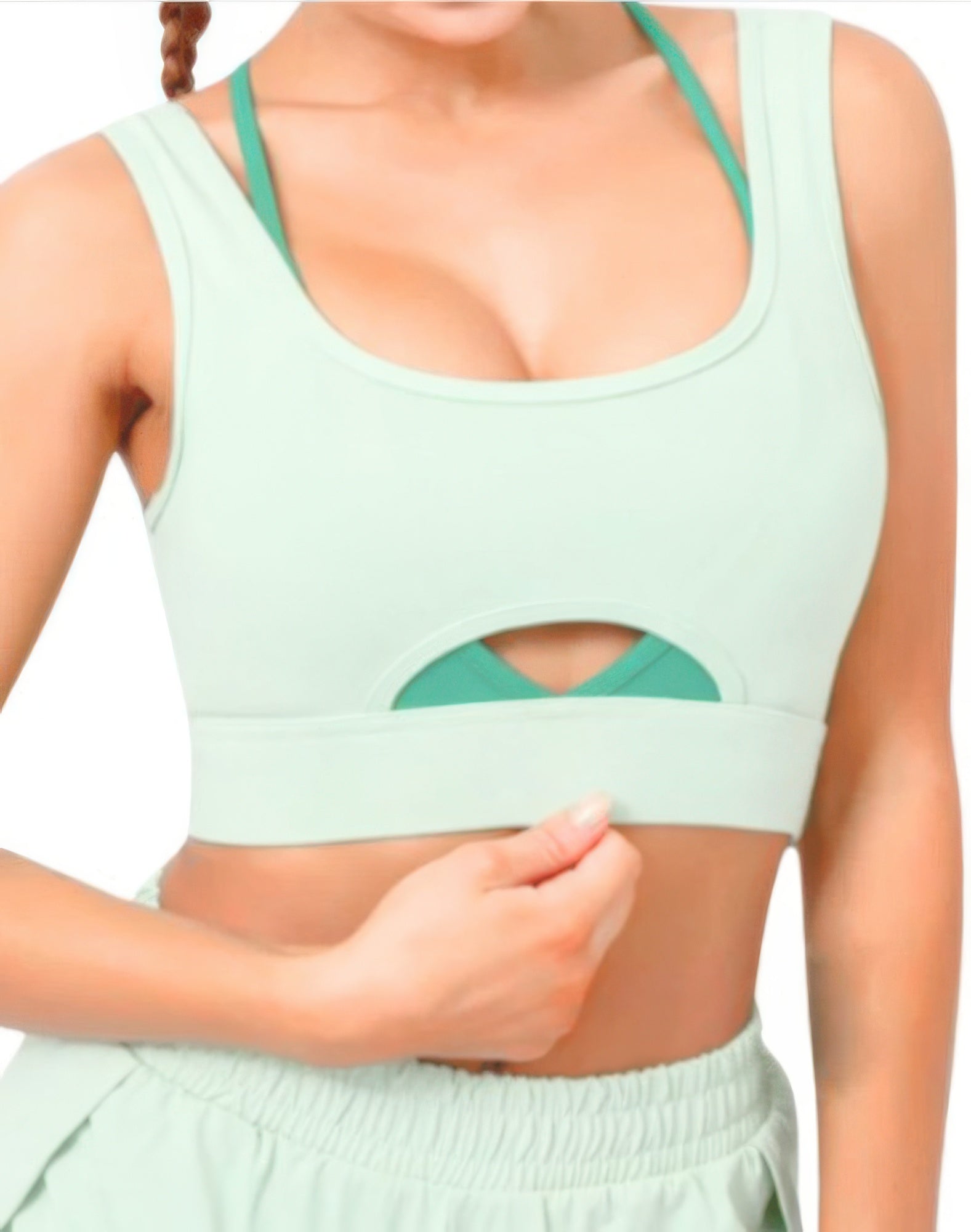 Sports Bra With Front Cut Out product image