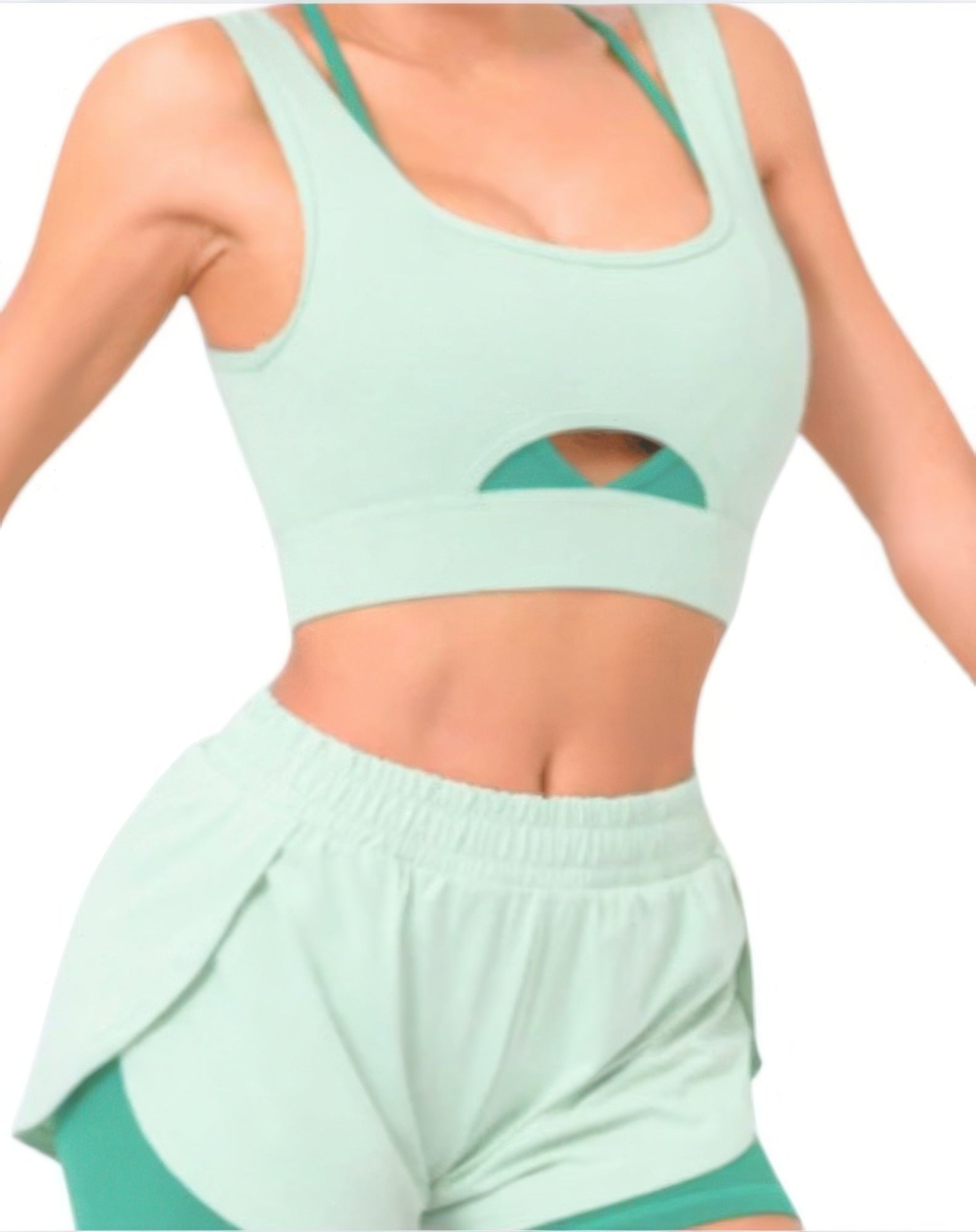 Sports Bra With Front Cut Out product image