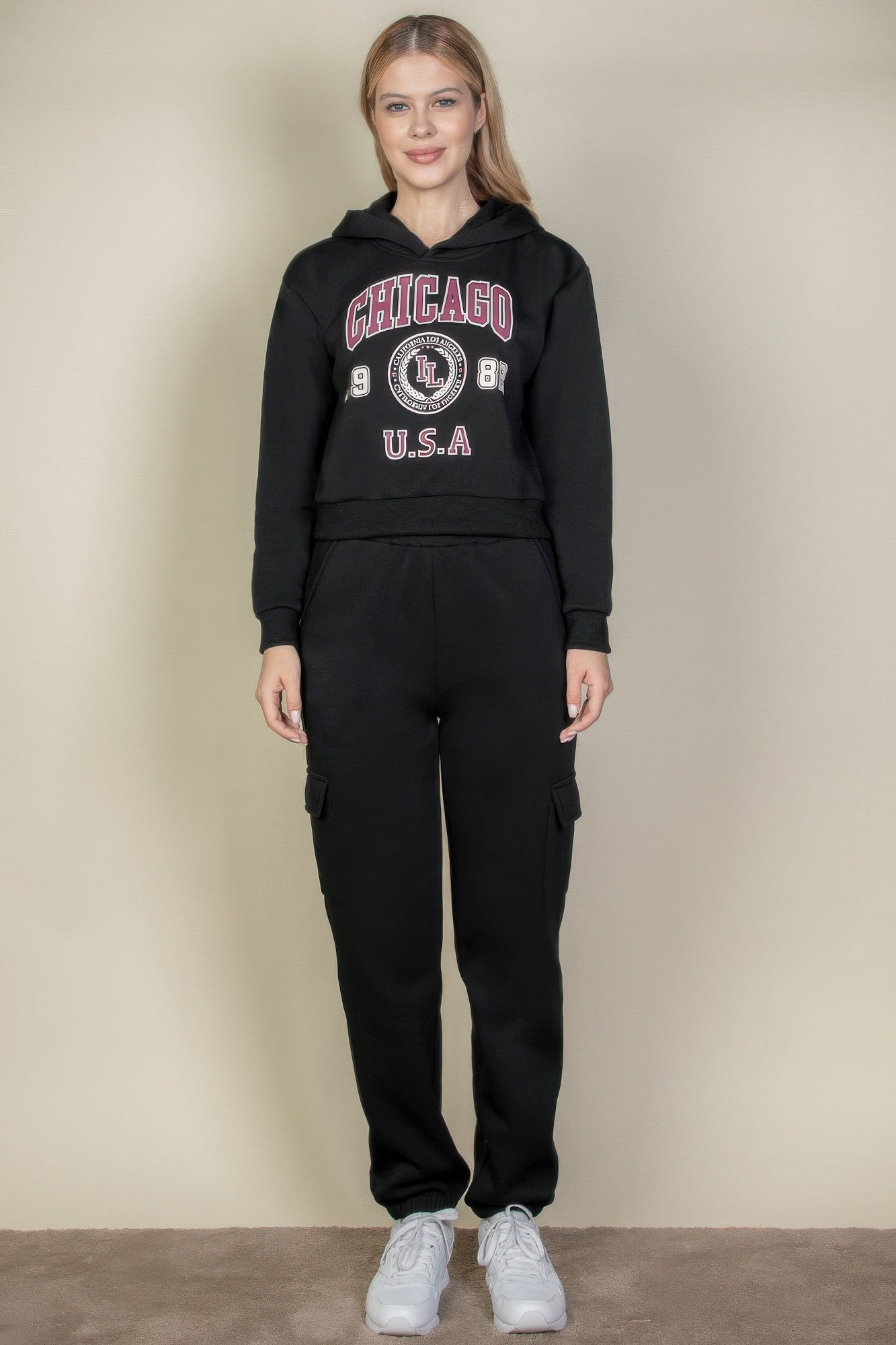 Graphic Drop Shoulder Pull Over Hoodie product image