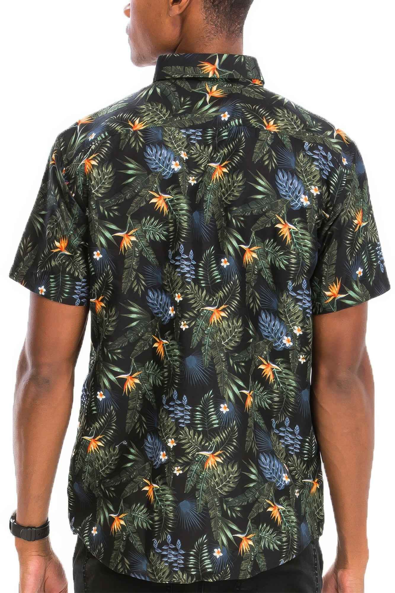Hawaiian Print Button Down Shirt Hawaiian Print Button Down Shirt