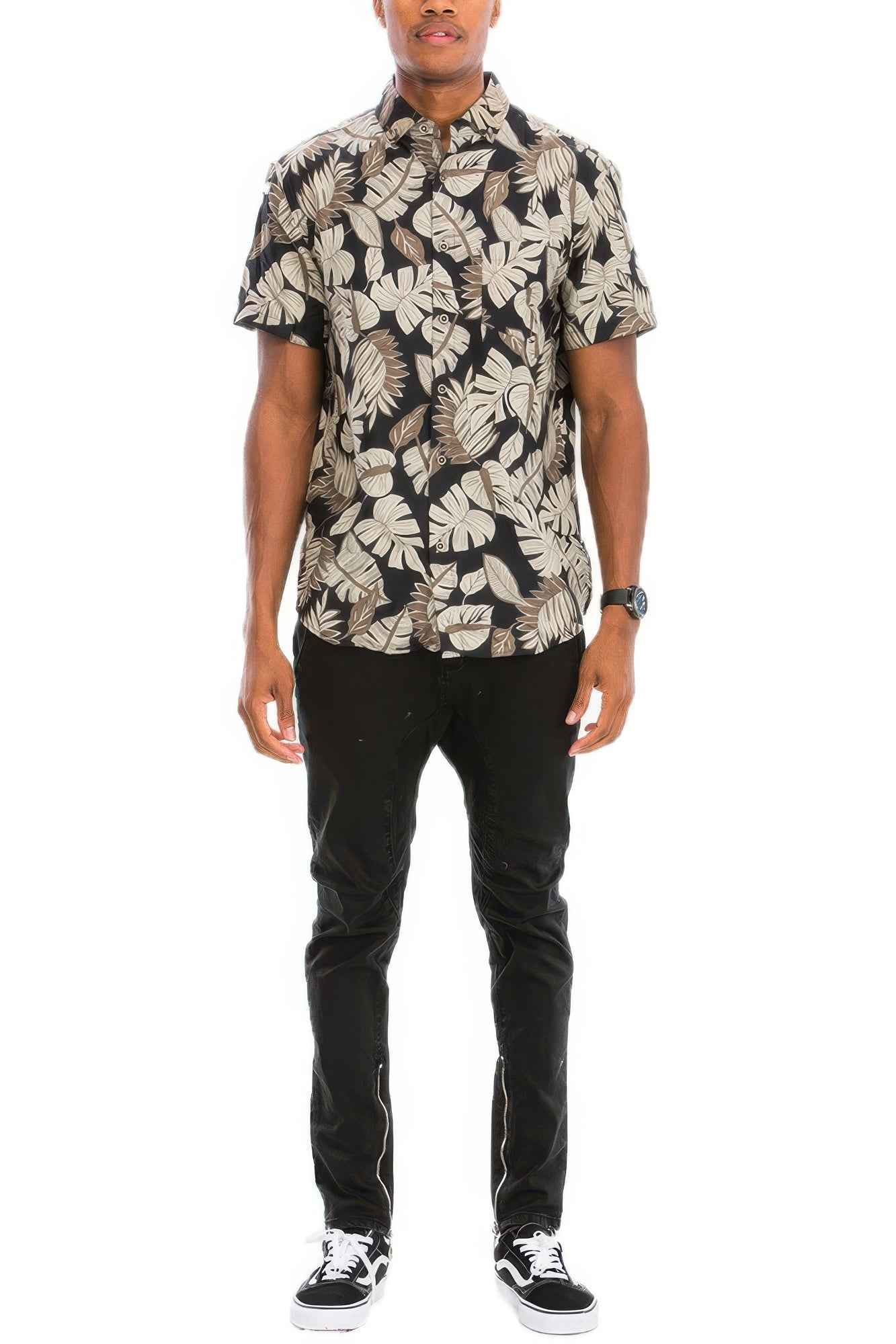 Hawaiian Print Button Down Shirt Hawaiian Print Button Down Shirt