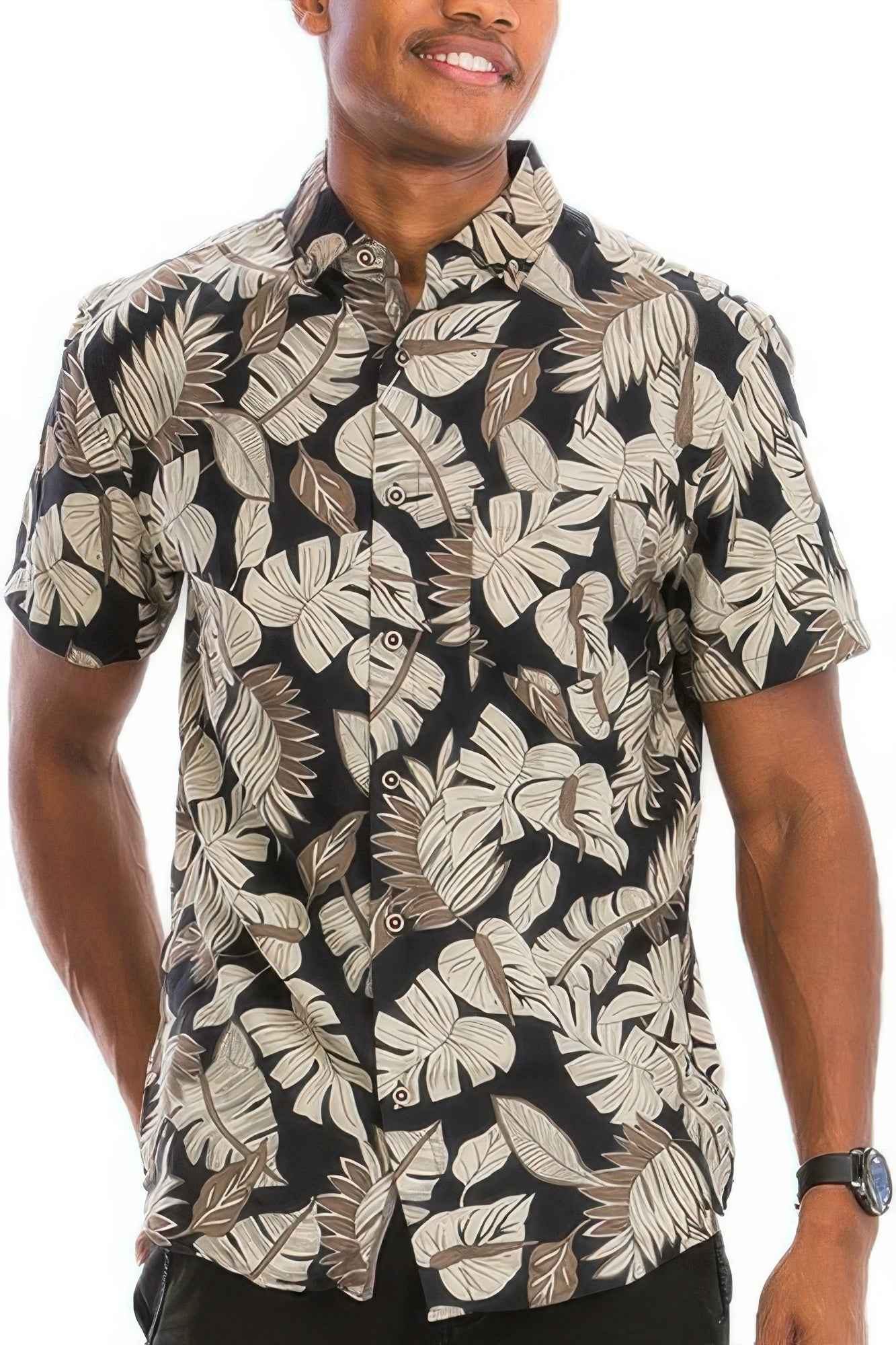 Hawaiian Print Button Down Shirt Hawaiian Print Button Down Shirt