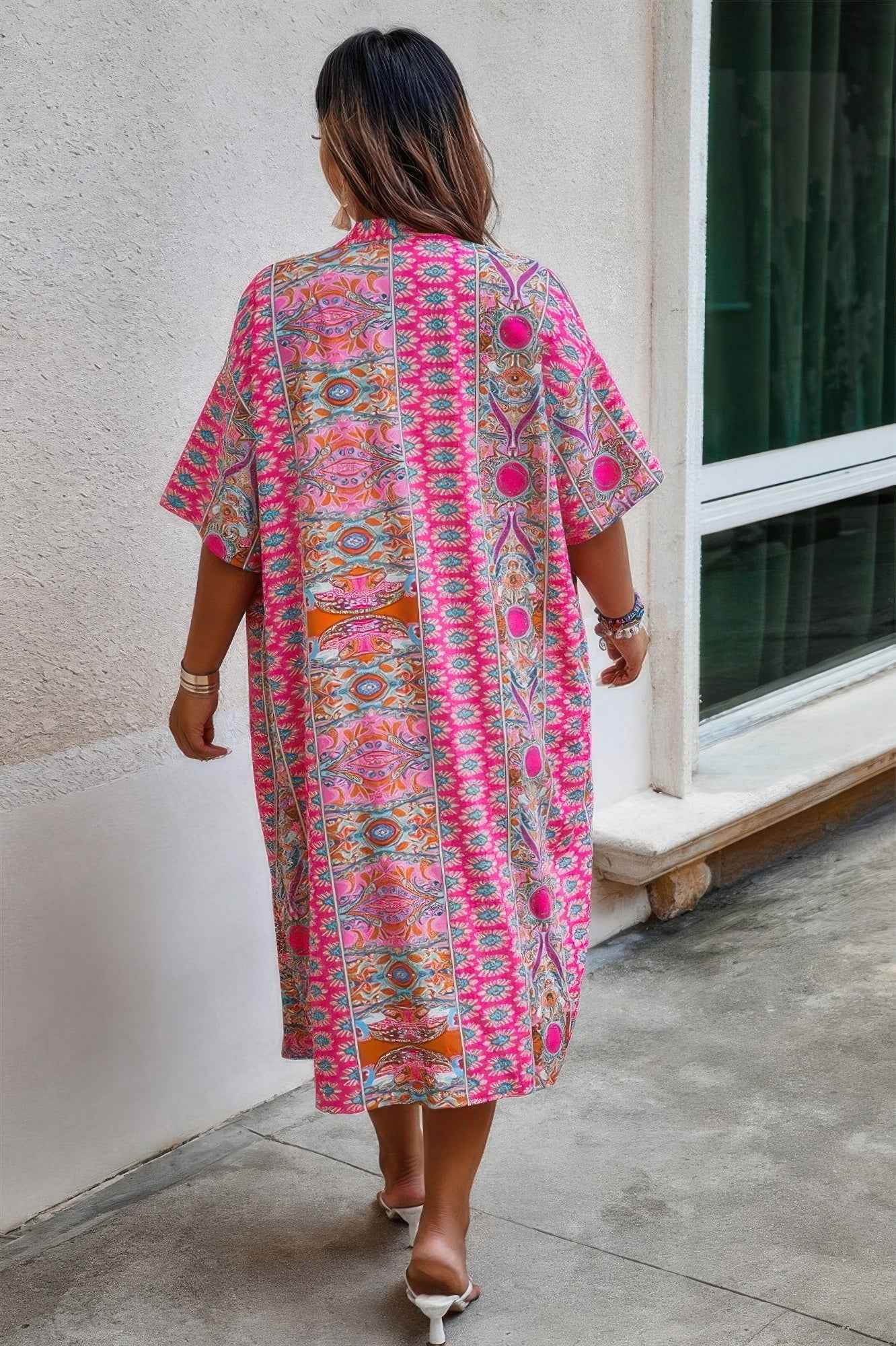 Plus Size Two Pieces Printed Elastic Waist Sets Plus Size Two Pieces Printed Elastic Waist Sets