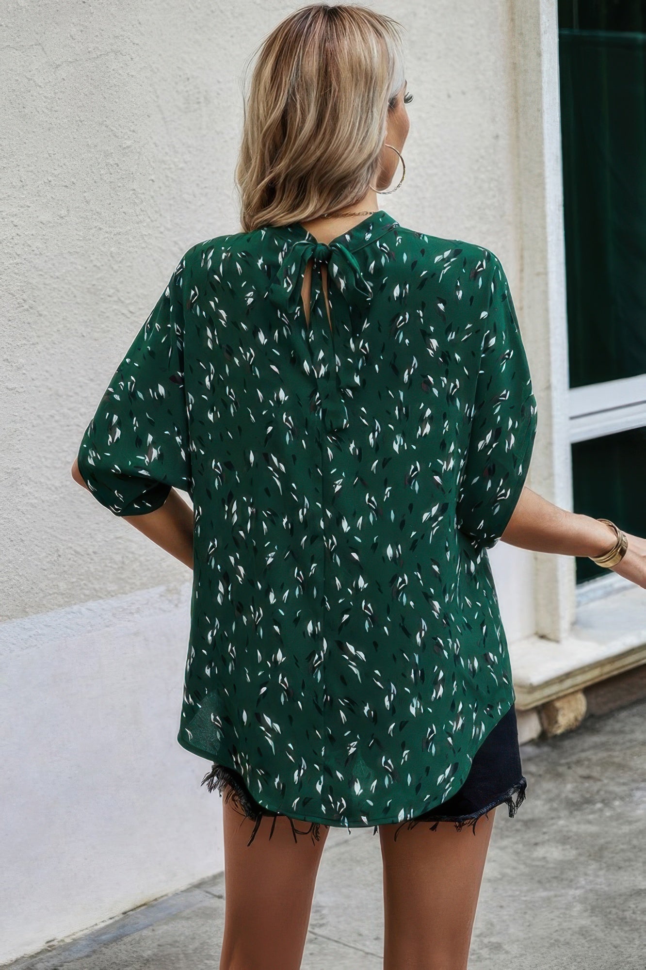 Leopard Open Back Knot Drop Top product image