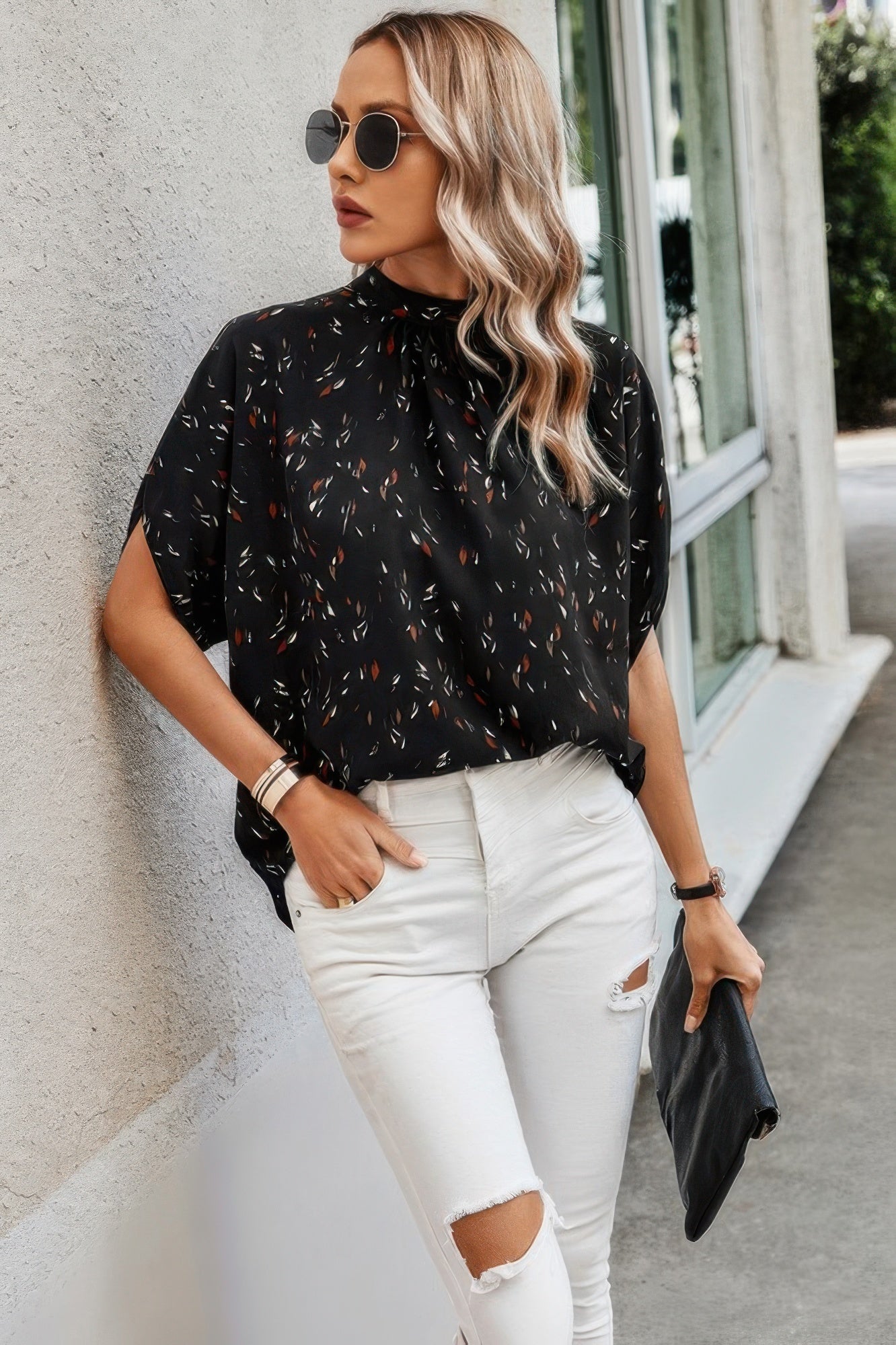 Leopard Open Back Knot Drop Top product image