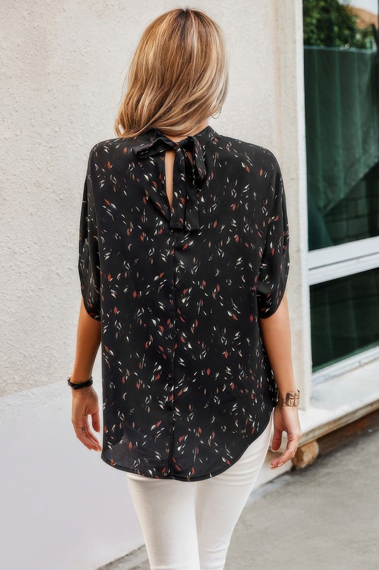 Leopard Open Back Knot Drop Top product image