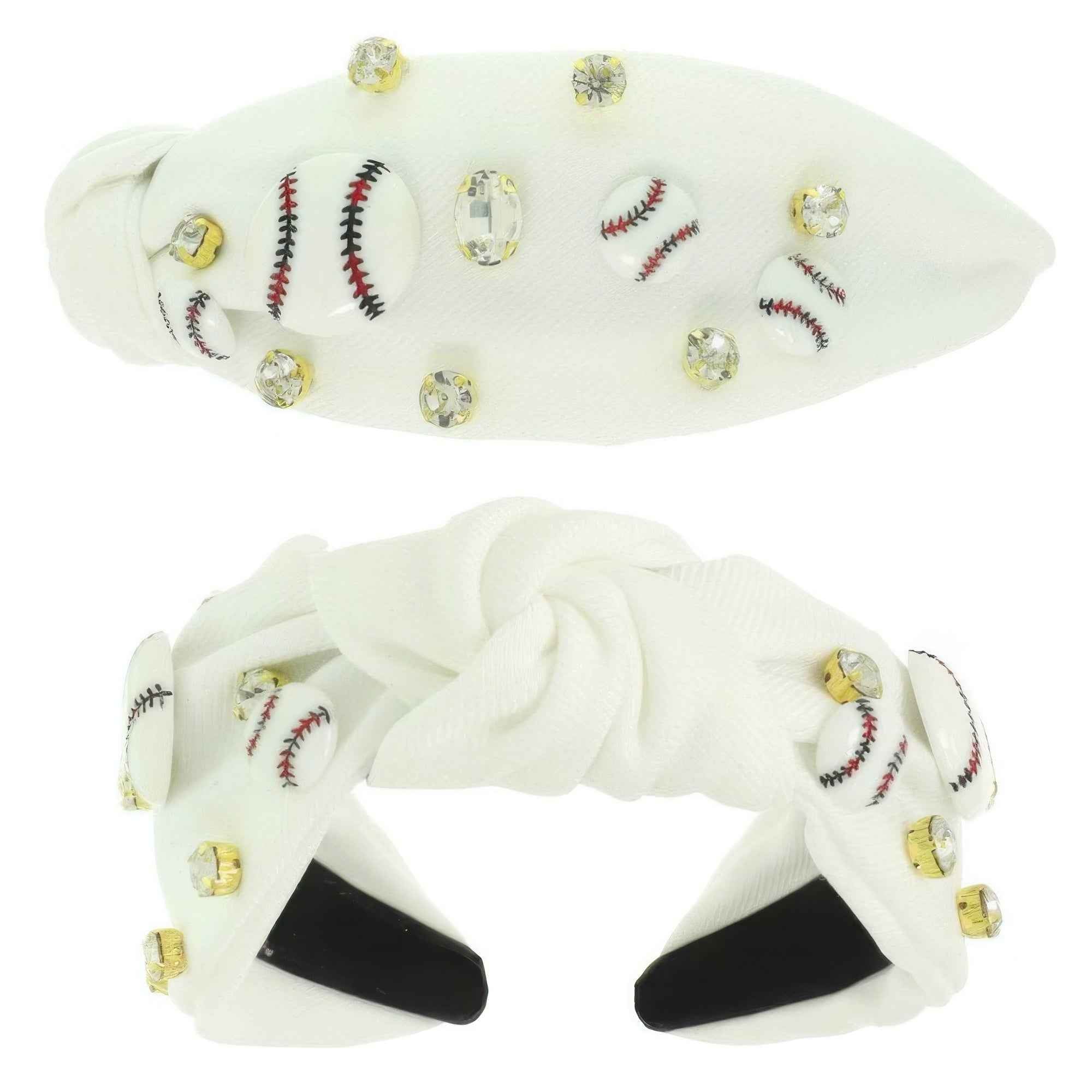Game Day Baseball Theme Top Knotted Headband Game Day Baseball Theme Top Knotted Headband