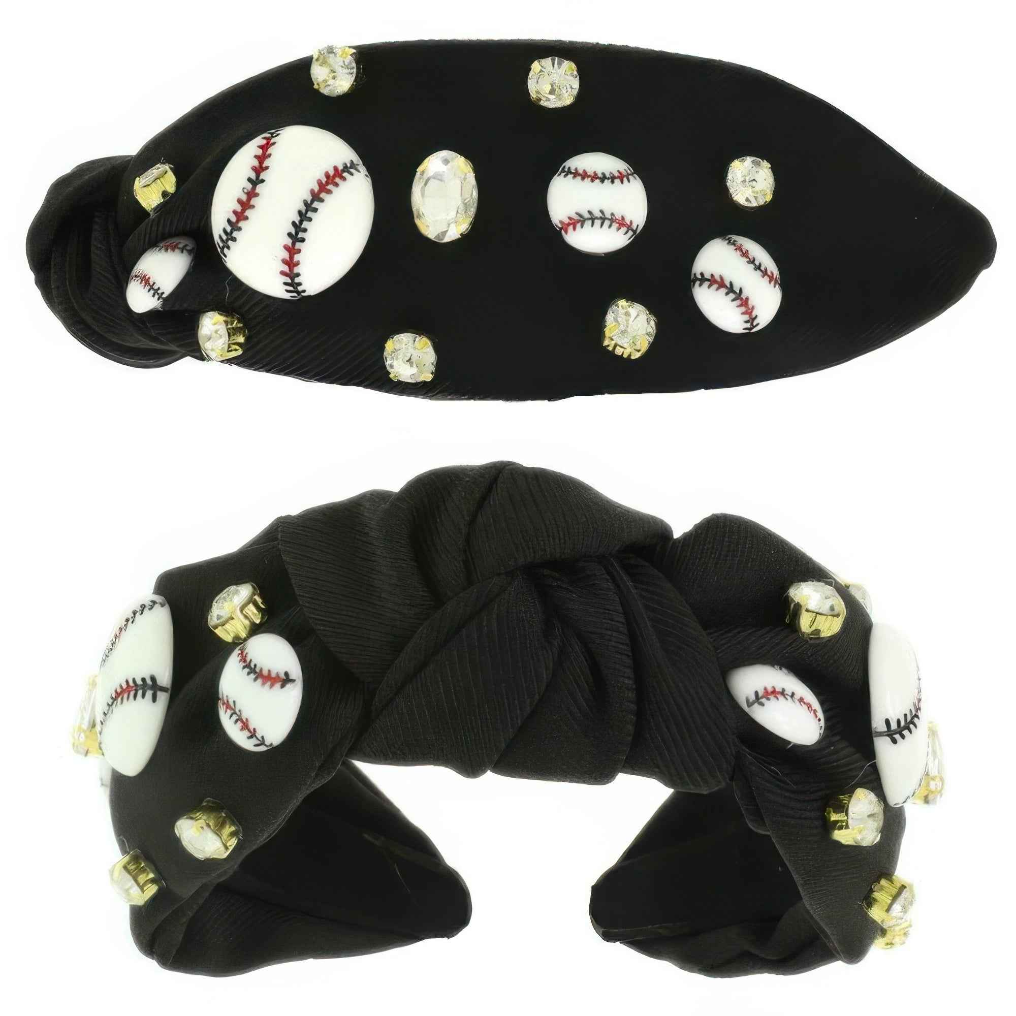Game Day Baseball Theme Top Knotted Headband Game Day Baseball Theme Top Knotted Headband