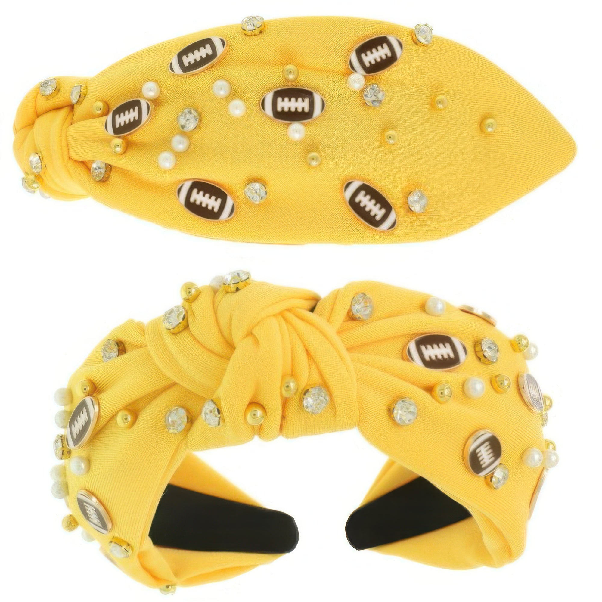 Game Day Football Theme Top Knotted Headband product image