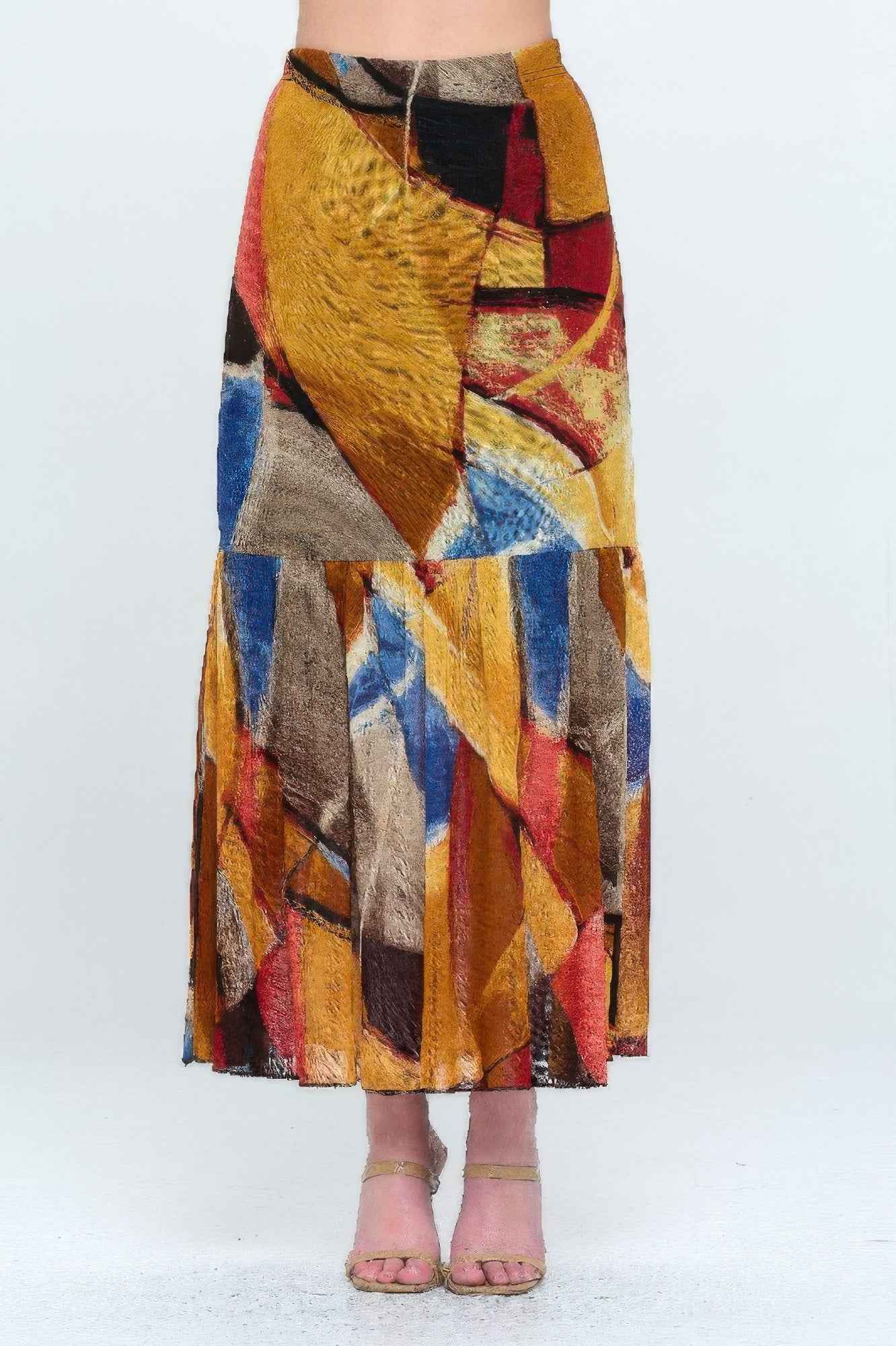 Mesh Romance Tiered Print Skirt Mesh Romance Tiered Print Skirt