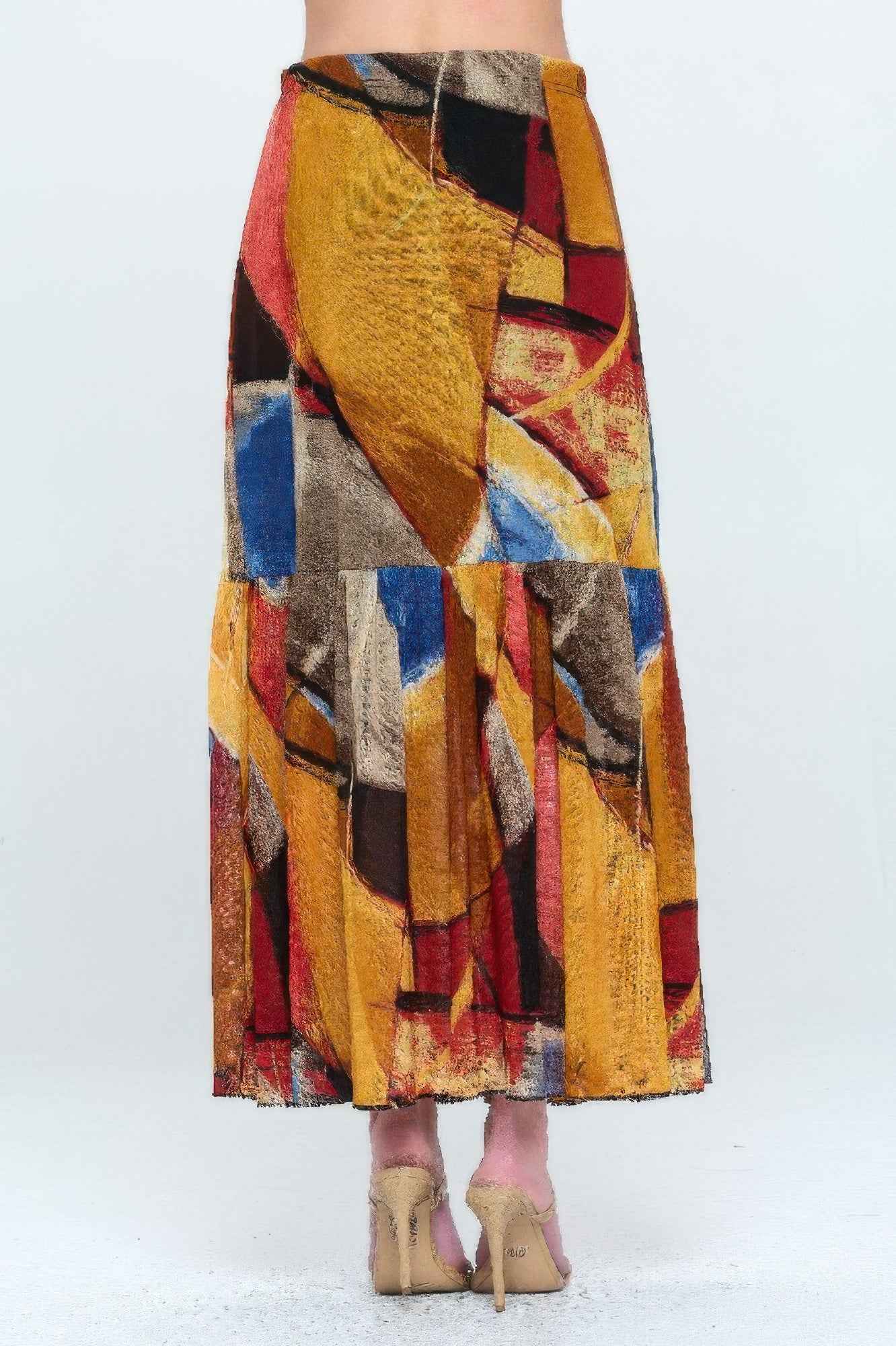 Mesh Romance Tiered Print Skirt Mesh Romance Tiered Print Skirt