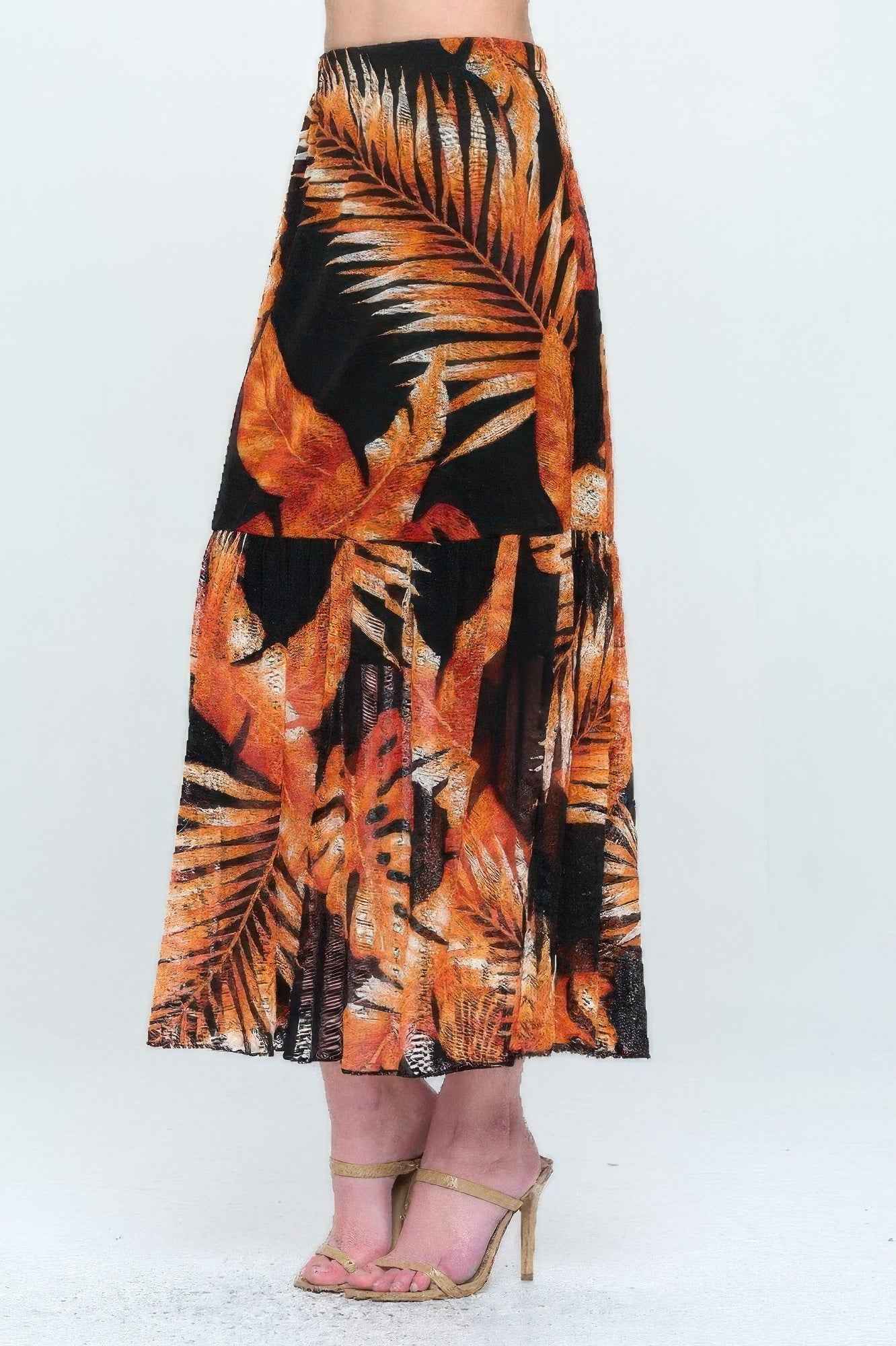 Mesh Romance Tiered Print Skirt Mesh Romance Tiered Print Skirt