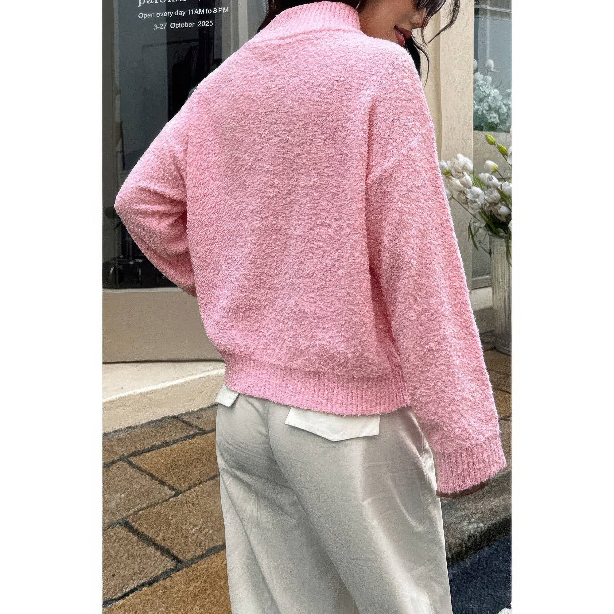 Soft Knit Roll Neck Long Sleeves Sweater product image