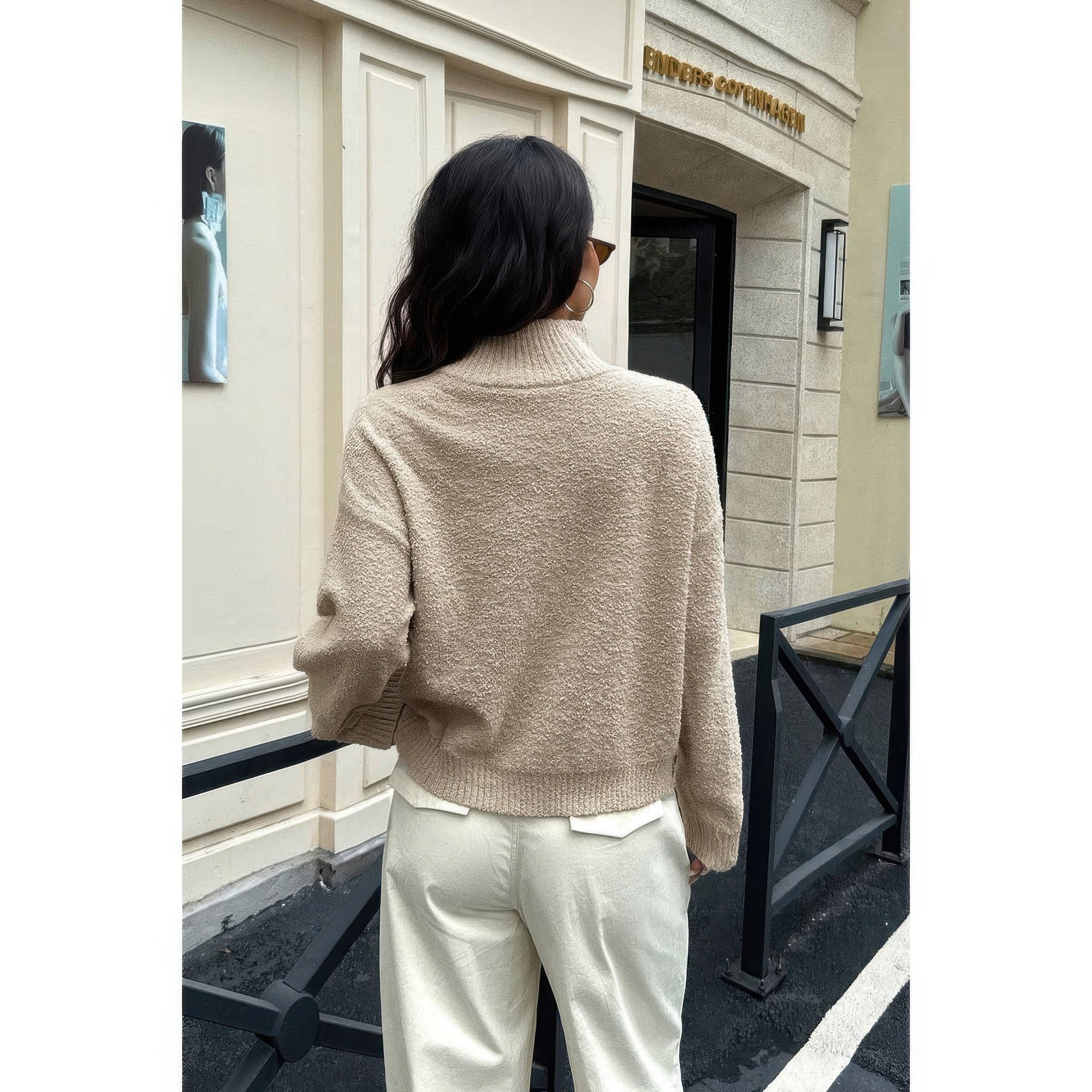 Soft Knit Roll Neck Long Sleeves Sweater product image
