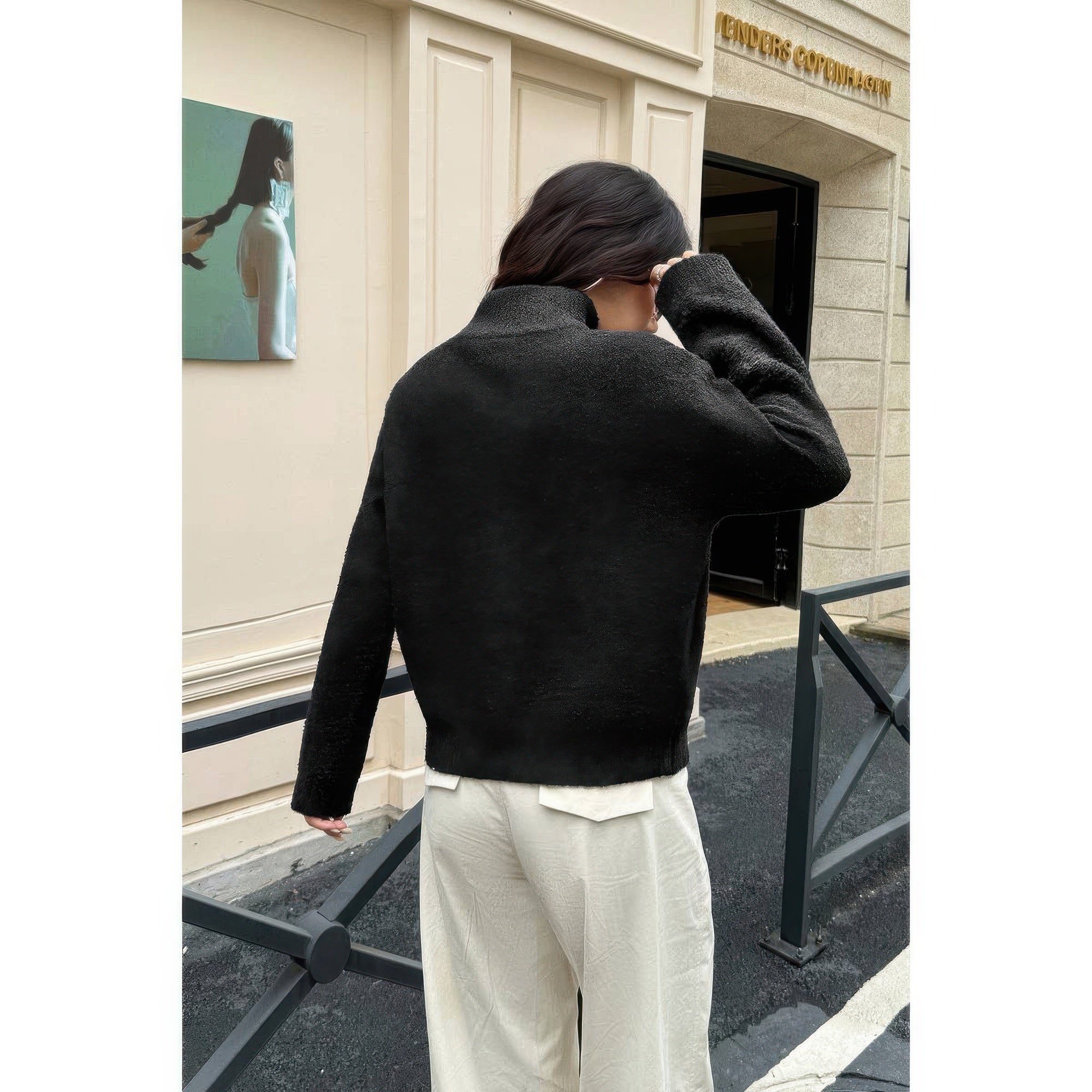 Soft Knit Roll Neck Long Sleeves Sweater product image