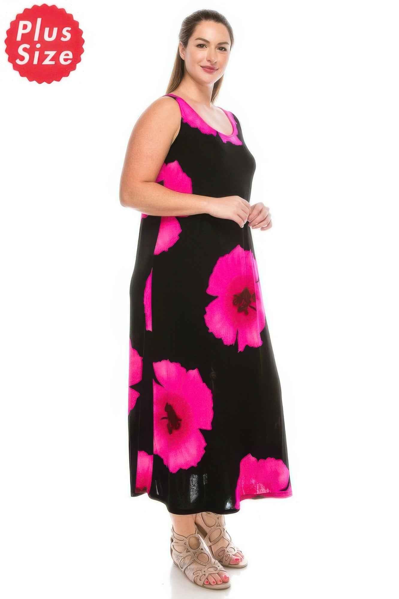 Stretchy Floral Print Maxi Dress Stretchy Floral Print Maxi Dress