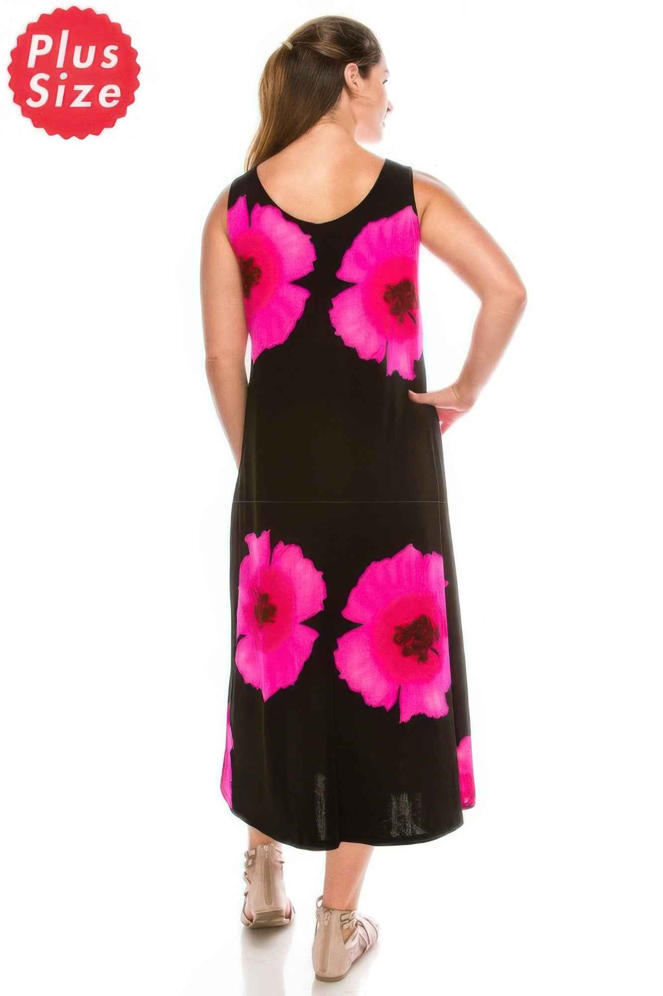 Stretchy Floral Print Maxi Dress Stretchy Floral Print Maxi Dress