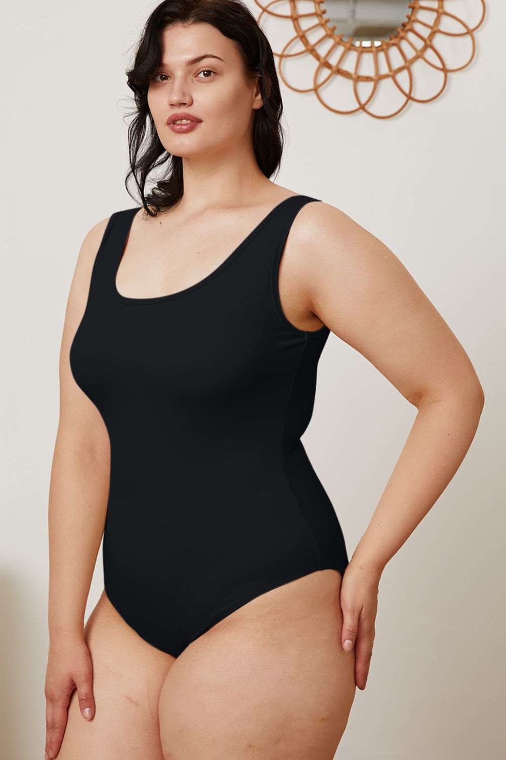 Basic Bae Full Size Square Neck Sleeveless Bodysuit Basic Bae Full Size Square Neck Sleeveless Bodysuit - TopFashionHQ