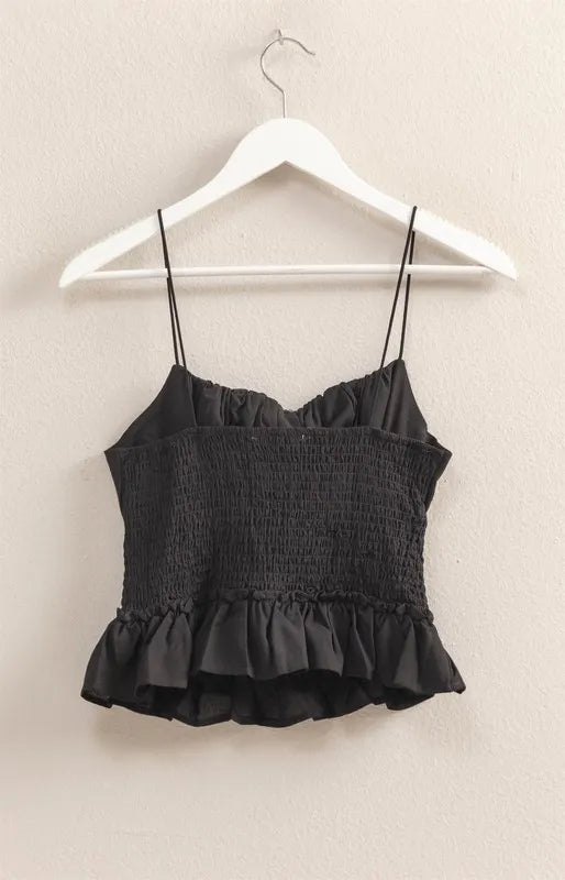 HYFVE Poplin Smocked Waist Summery Cami Top a26cf410c71e41d299033078a2f1ee0d-Max-Origin