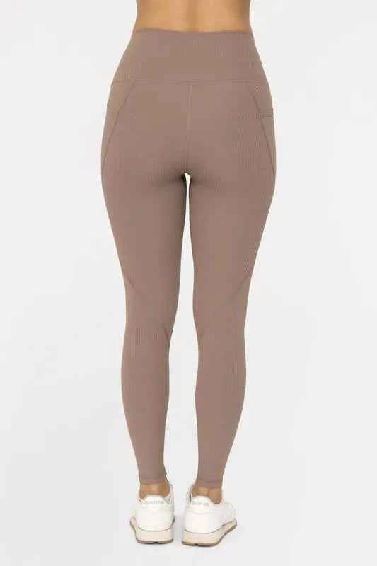 MONO B Soft Ribbed High Waisted Leggings MONO B Soft Ribbed High Waisted Leggings
