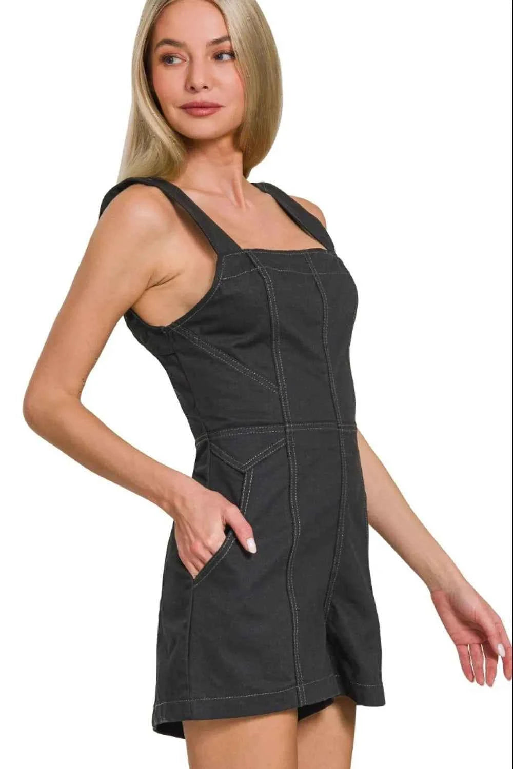 Zenana Tie Back Romper Zenana Tie Back Romper