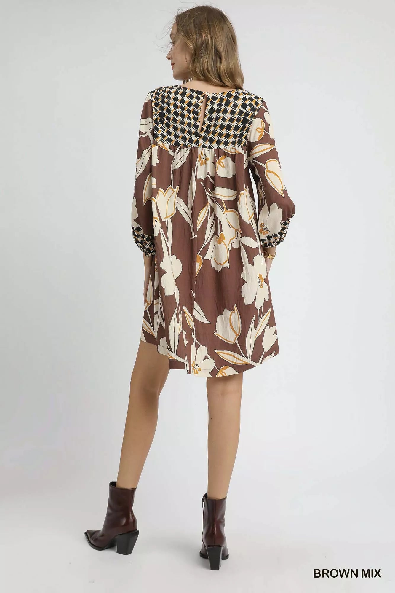 Umgee Floral High-Low Babydoll Dress a66b0260-1d6a-49f7-a424-eded69391275-Max-Origin