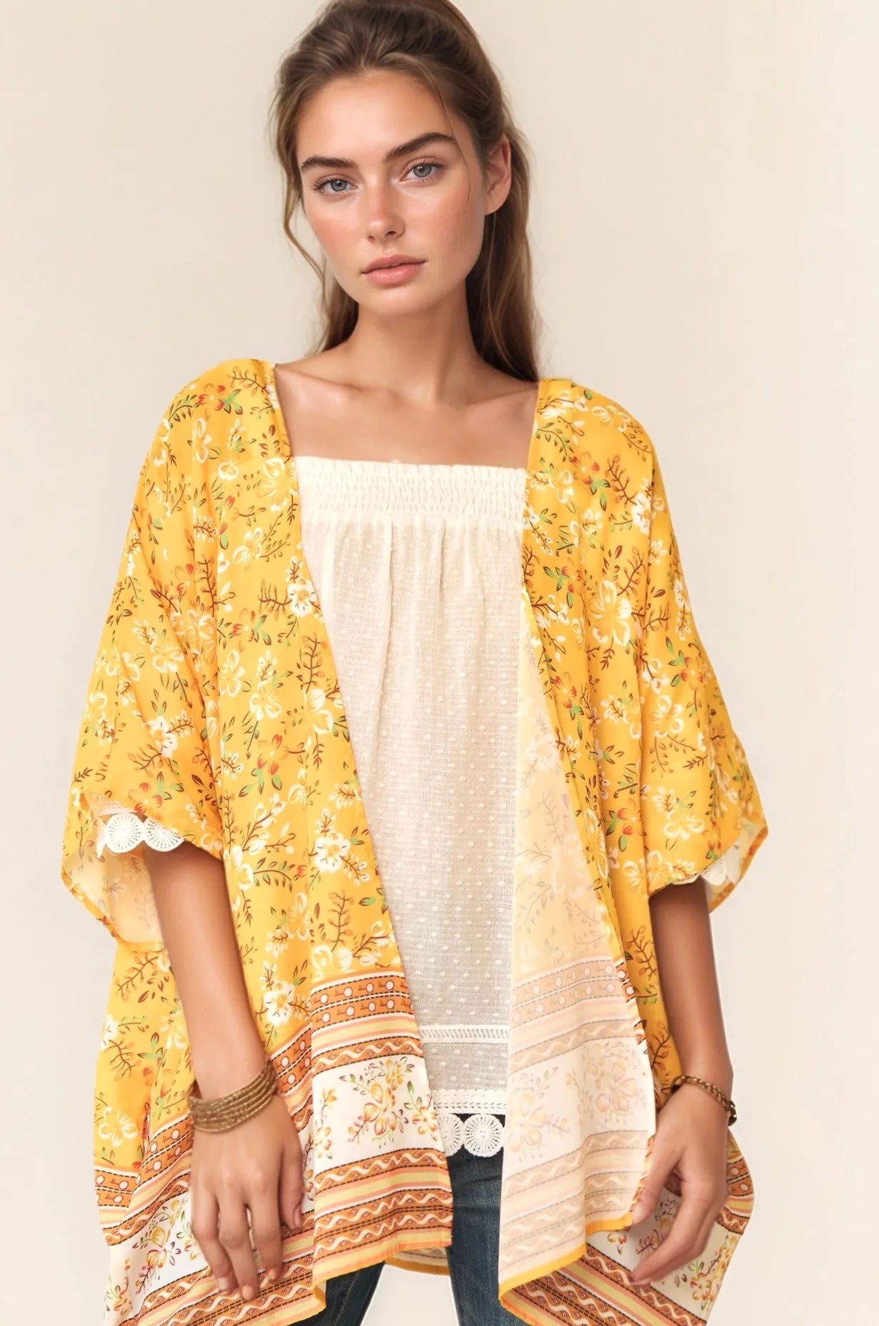 Davi & Dani Floral Printed Short Sleeve Loose Fit Kimono Cover Up a6e1129d650a4a3ba81200e651e4e434-Max-Origin