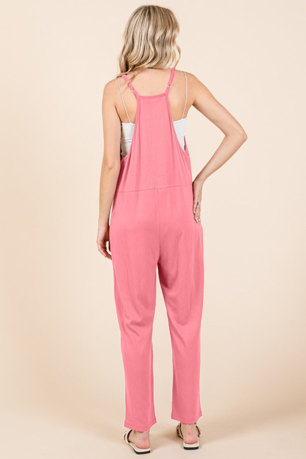 Culture Code Full Size Sleeveless Jumpsuit with Pockets Culture Code Full Size Sleeveless Jumpsuit with Pockets - TopFashionHQ