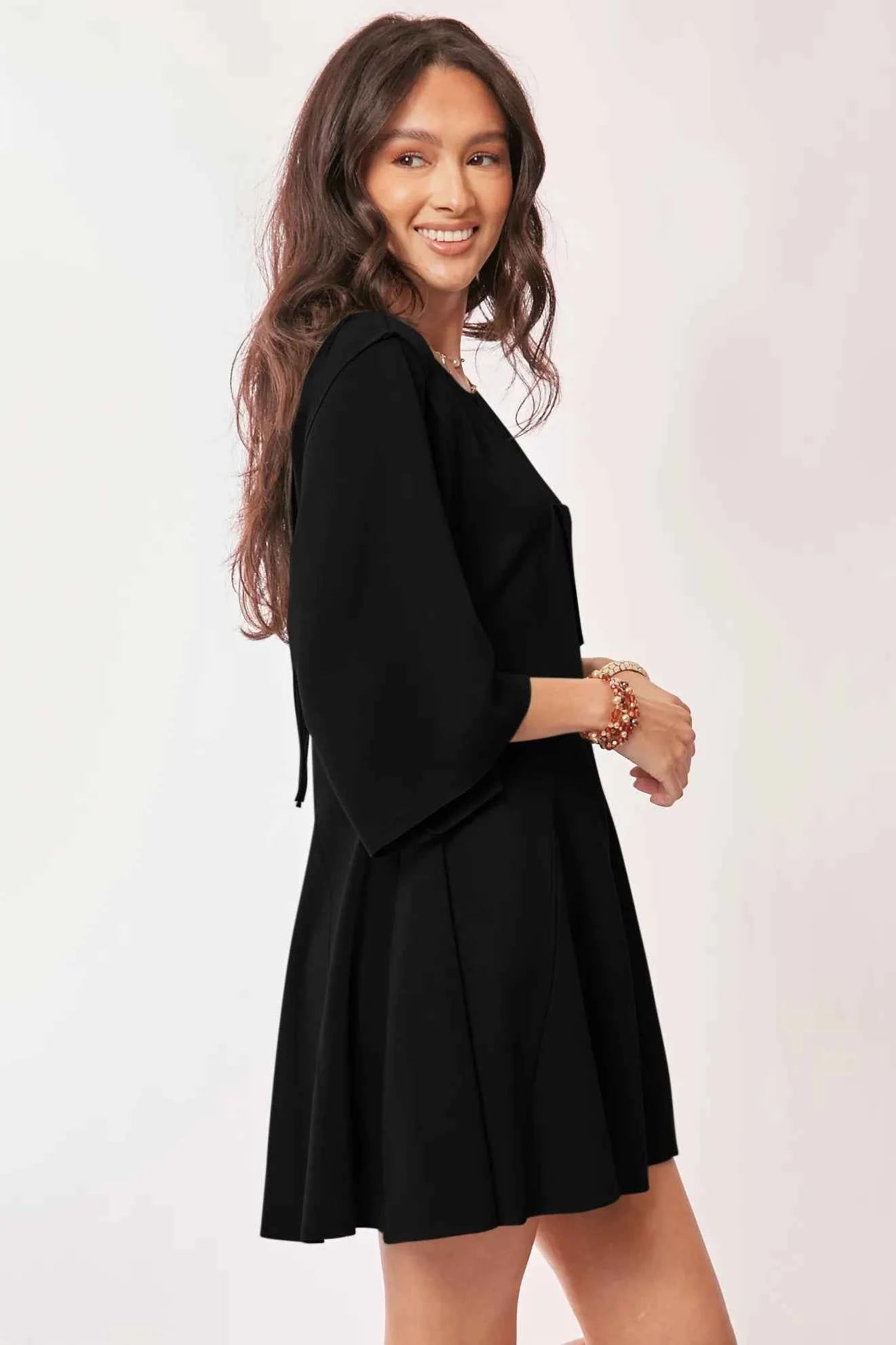 Davi & Dani Solid Draped Sleeve Ties Back Skort Romper Davi & Dani Solid Draped Sleeve Ties Back Skort Romper