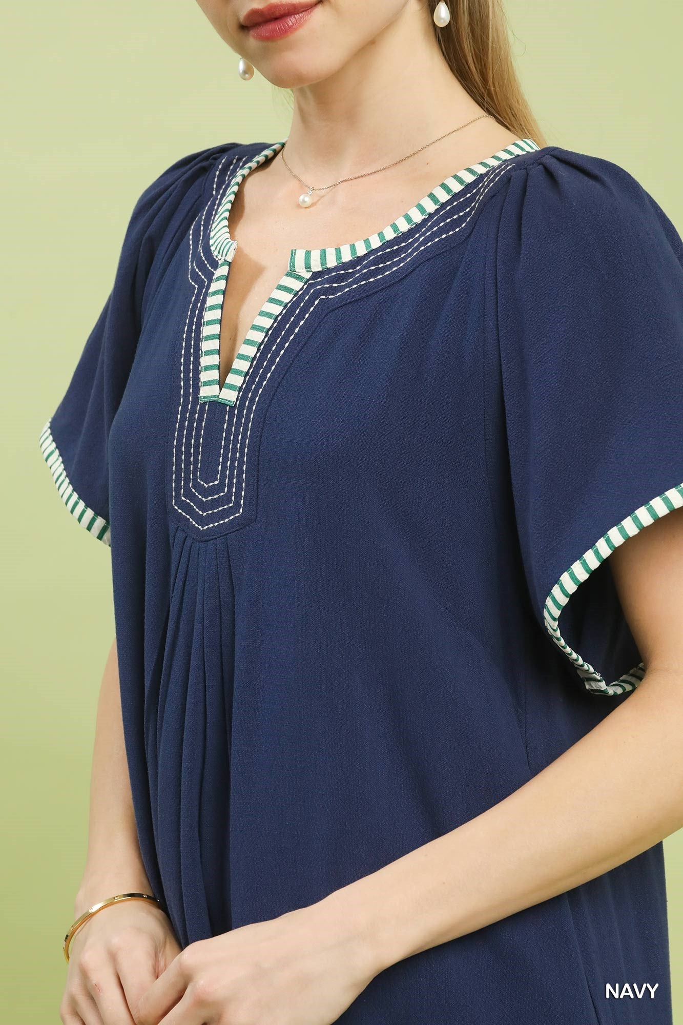 Umgee Linen Trim Tunic Dress a85df79a-c2aa-42da-9d1b-c3d3f5c561d8-Max