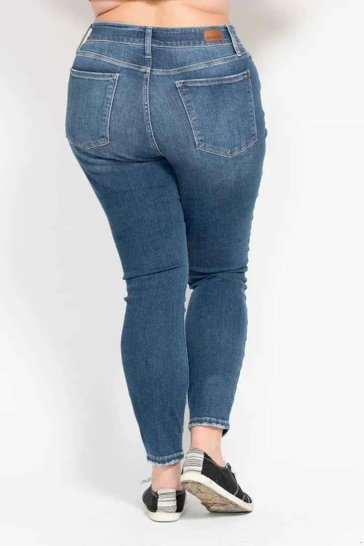 Judy Blue Full Size High Rise Button Fly Skinny Jeans Plus Size Judy Blue Full Size High Rise Button Fly Skinny Jeans Plus Size