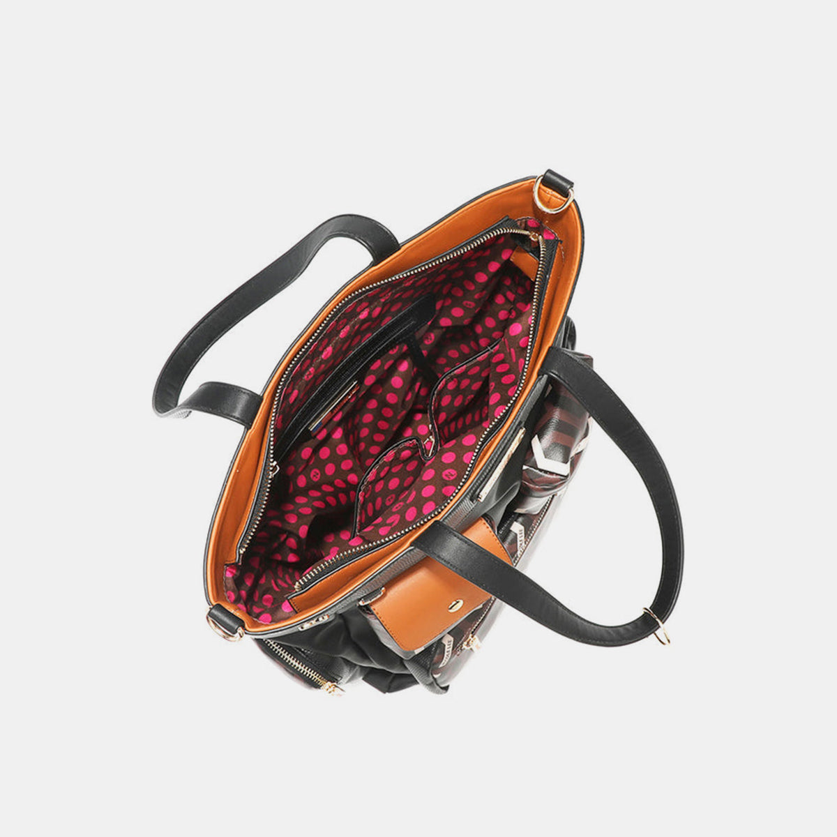 Nicole Lee USA Geometric Pattern Tote Bag Nicole Lee USA Geometric Pattern Tote Bag - TopFashionHQ