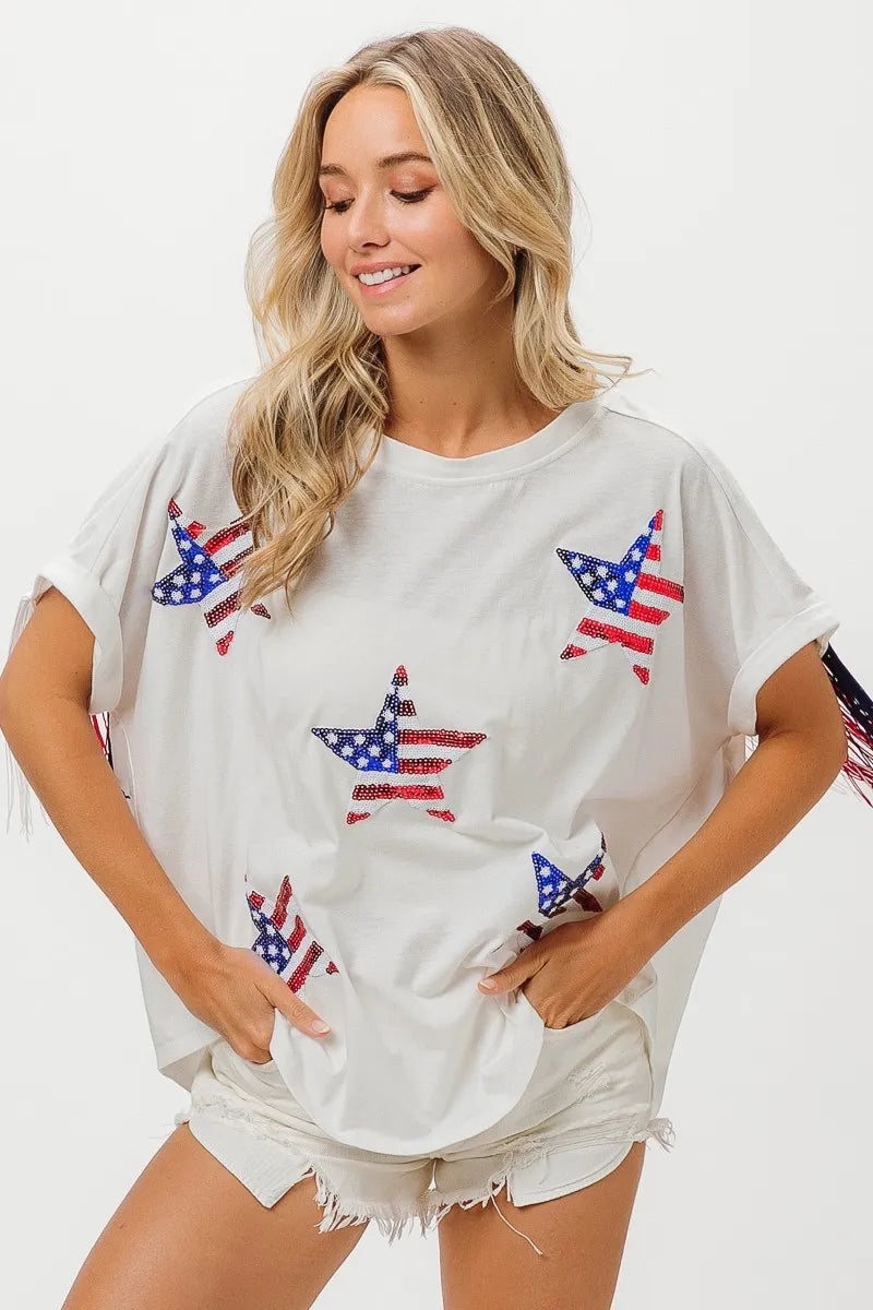 BiBi American Flag Sequin Star Fringe Top ab548f8b7c34410fa913f3abda130d97-Max-Origin