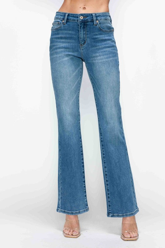 bytos Full Size Cat's Whiskers Mid Rise Bootcut Jeans bytos Full Size Cat's Whiskers Mid Rise Bootcut Jeans