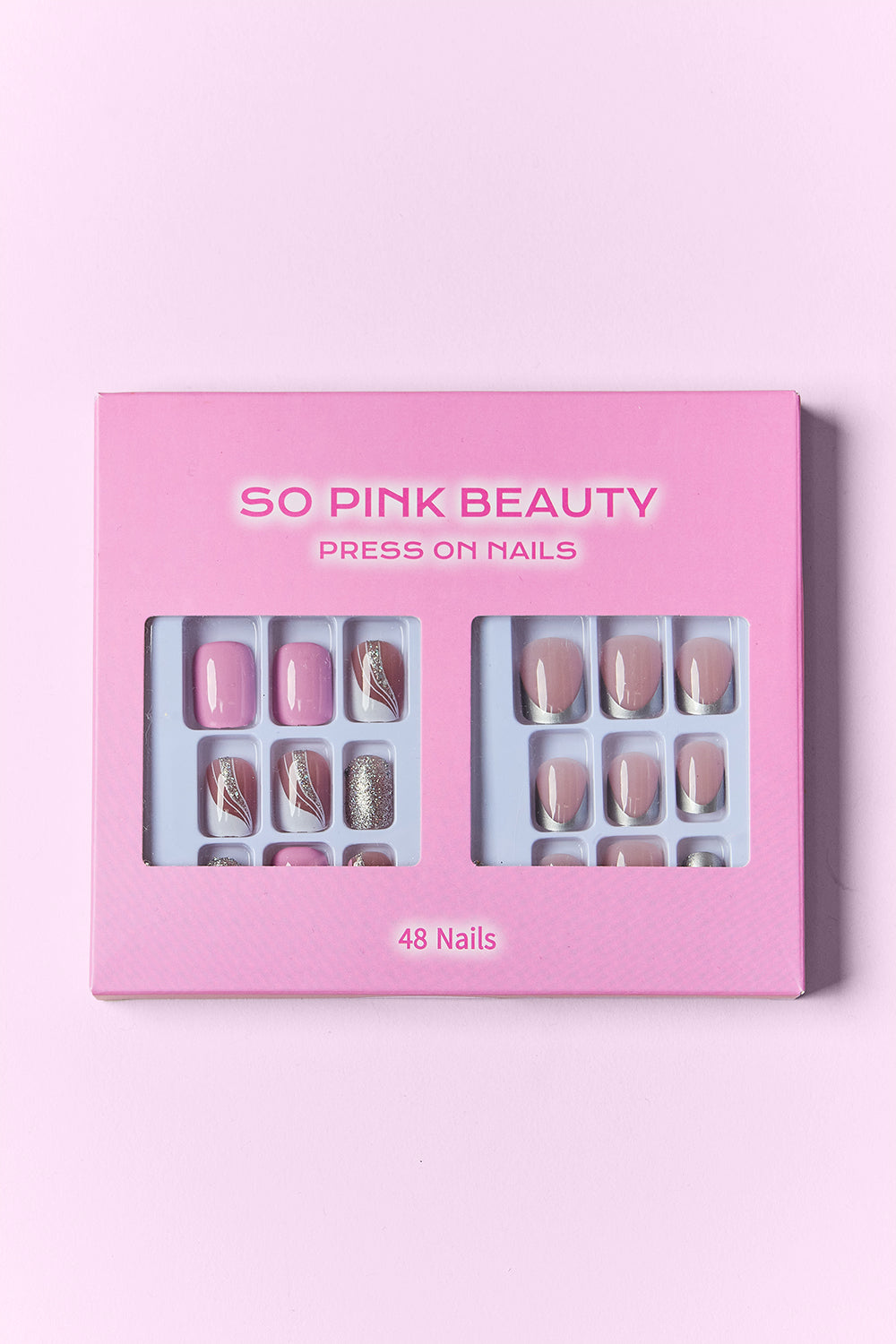 SO PINK BEAUTY Press On Nails 2 Packs SO PINK BEAUTY Press On Nails 2 Packs - TopFashionHQ
