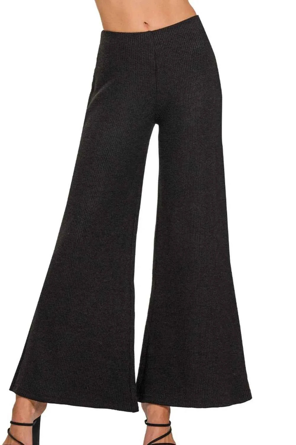 Zenana Wide Leg Flare Sweater Pants Zenana Wide Leg Flare Sweater Pants