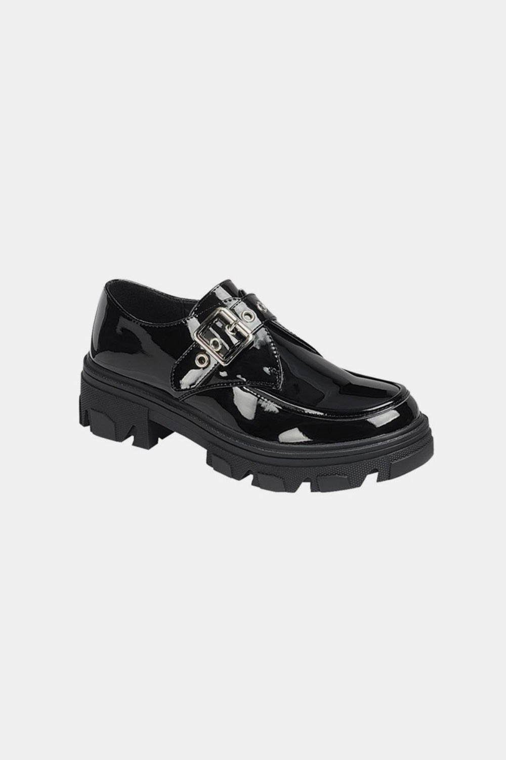 Forever Link Buckled Platform Lug Sole Loafers Forever Link Buckled Platform Lug Sole Loafers
