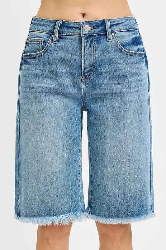 RISEN Full Size Tummy Control Mid Rise Fit Bermuda Plus Size RISEN Full Size Tummy Control Mid Rise Fit Bermuda Plus Size