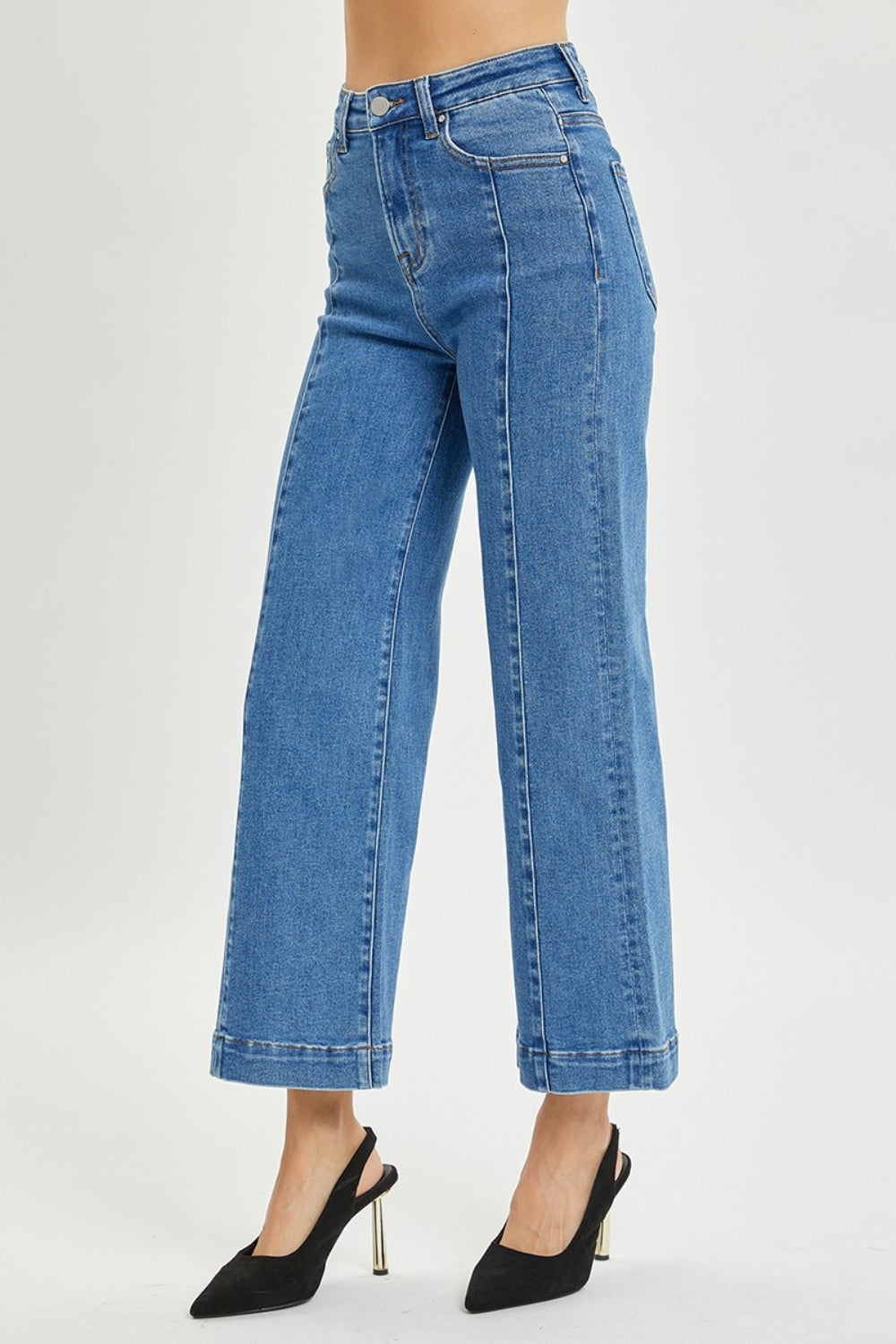 RISEN Full Size High Rise Wide Leg Jeans RISEN Full Size High Rise Wide Leg Jeans - TopFashionHQ