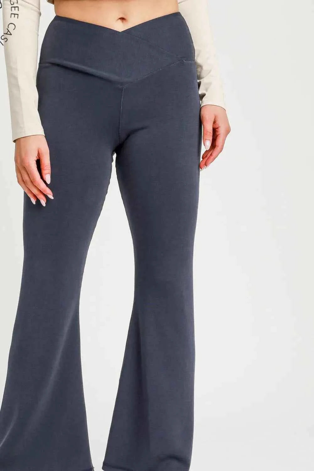 Umgee High-Waisted Flare Leggings Umgee High-Waisted Flare Leggings