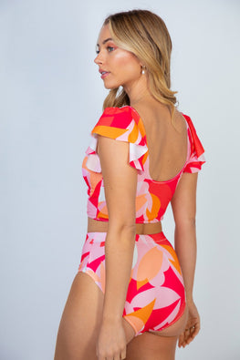 White Birch Full Size Floral Two Piece Swim Set - TopFashionHQ