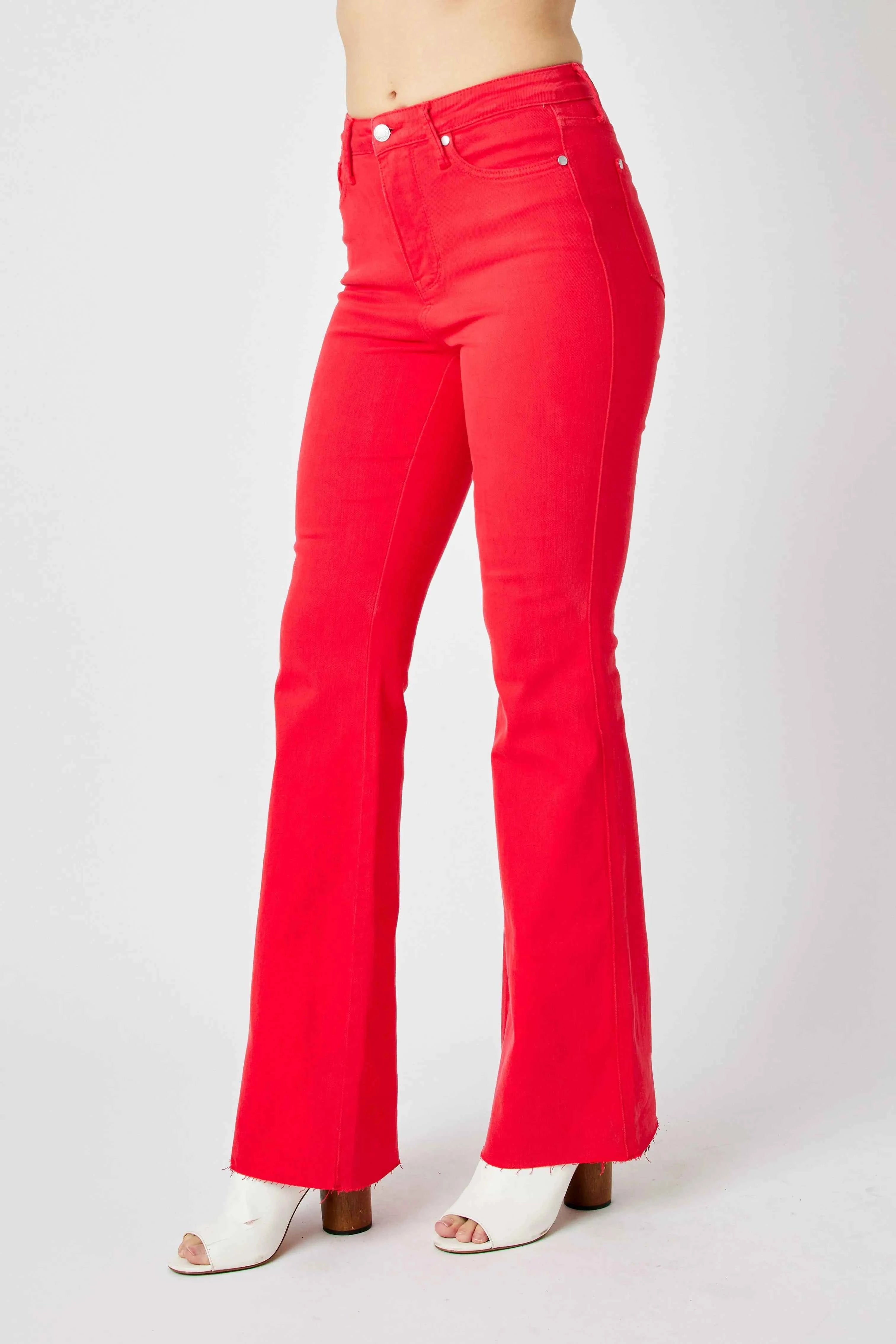 Judy Blue Full Size Hw Tummy Control Garment Dyed Flare Jeans Plus Size Judy Blue Full Size Hw Tummy Control Garment Dyed Flare Jeans Plus Size