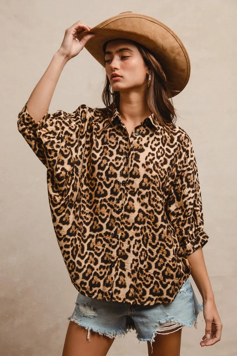 BiBi Leopard Prints Overseized Short Sleeves Top b0e68e7450524b298f3f7cfb14e5365b-Max-Origin