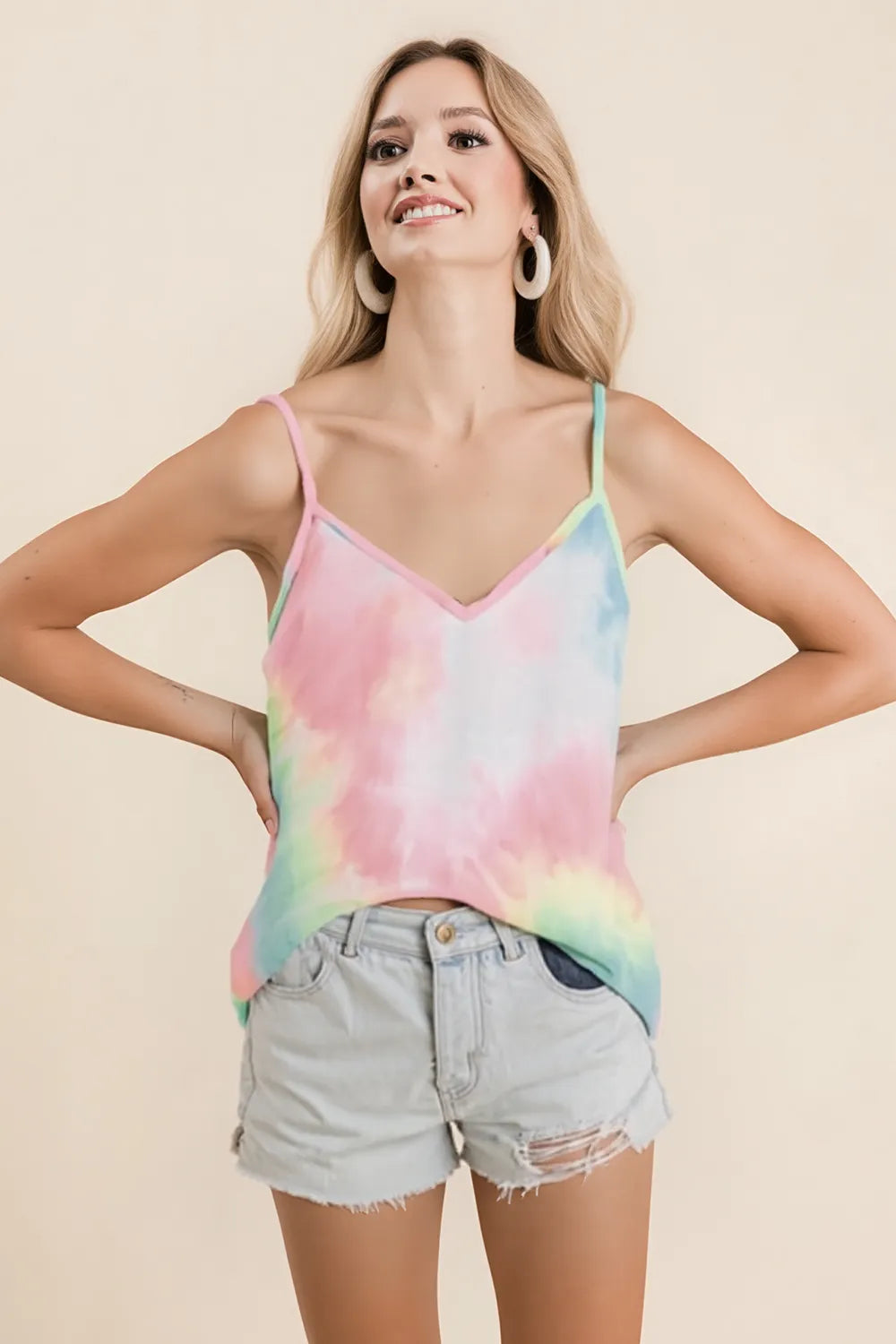 BiBi Tie Dye French Terry Knit Cami b0f413d2-288c-43f8-bd17-dcb8b6884817-Max-Origin