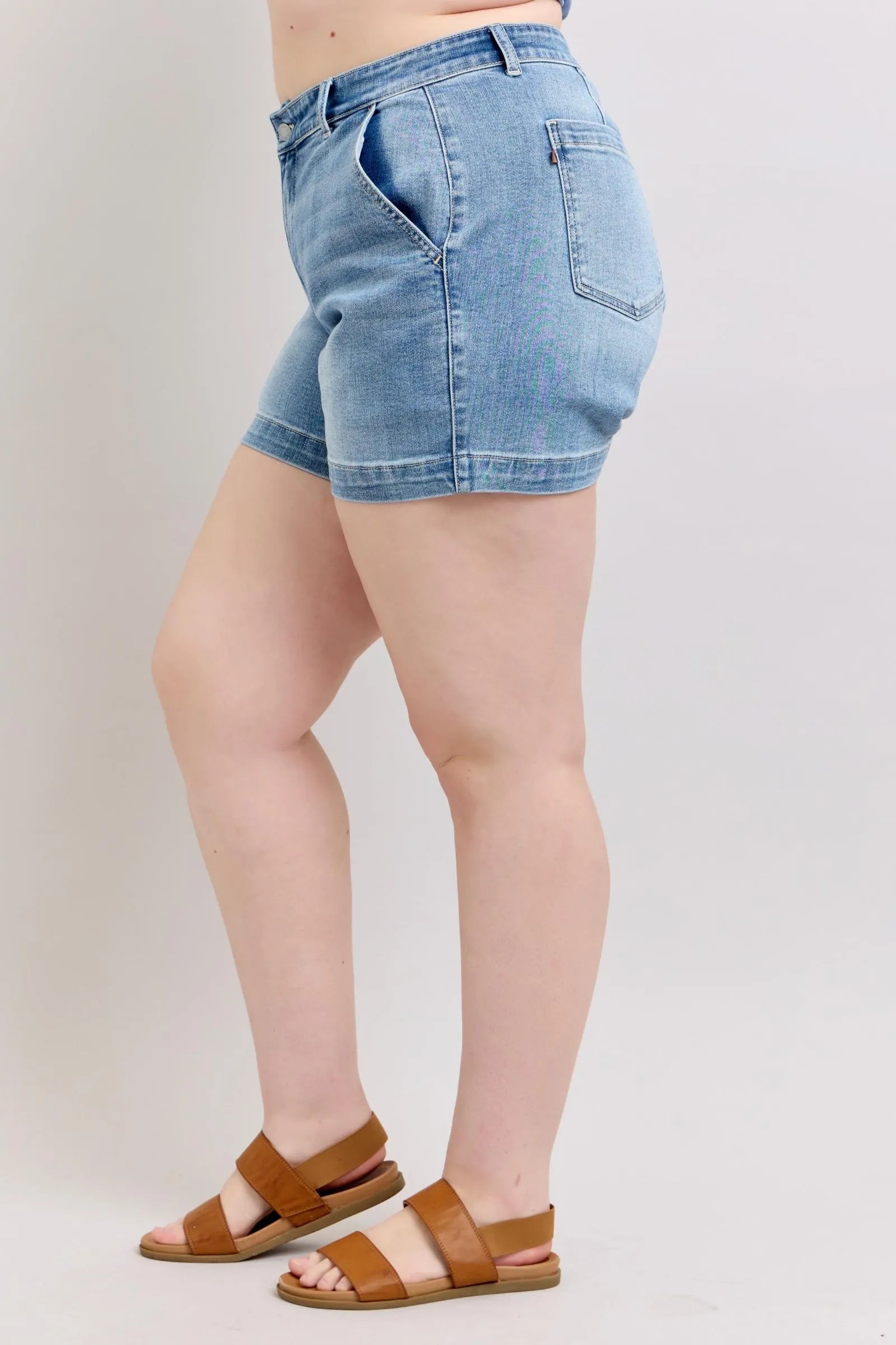 Judy Blue Plus Size High Rise Denim Shorts b12c4429-3740-45fe-a93d-7ed3b3a1adca-Max-Origin